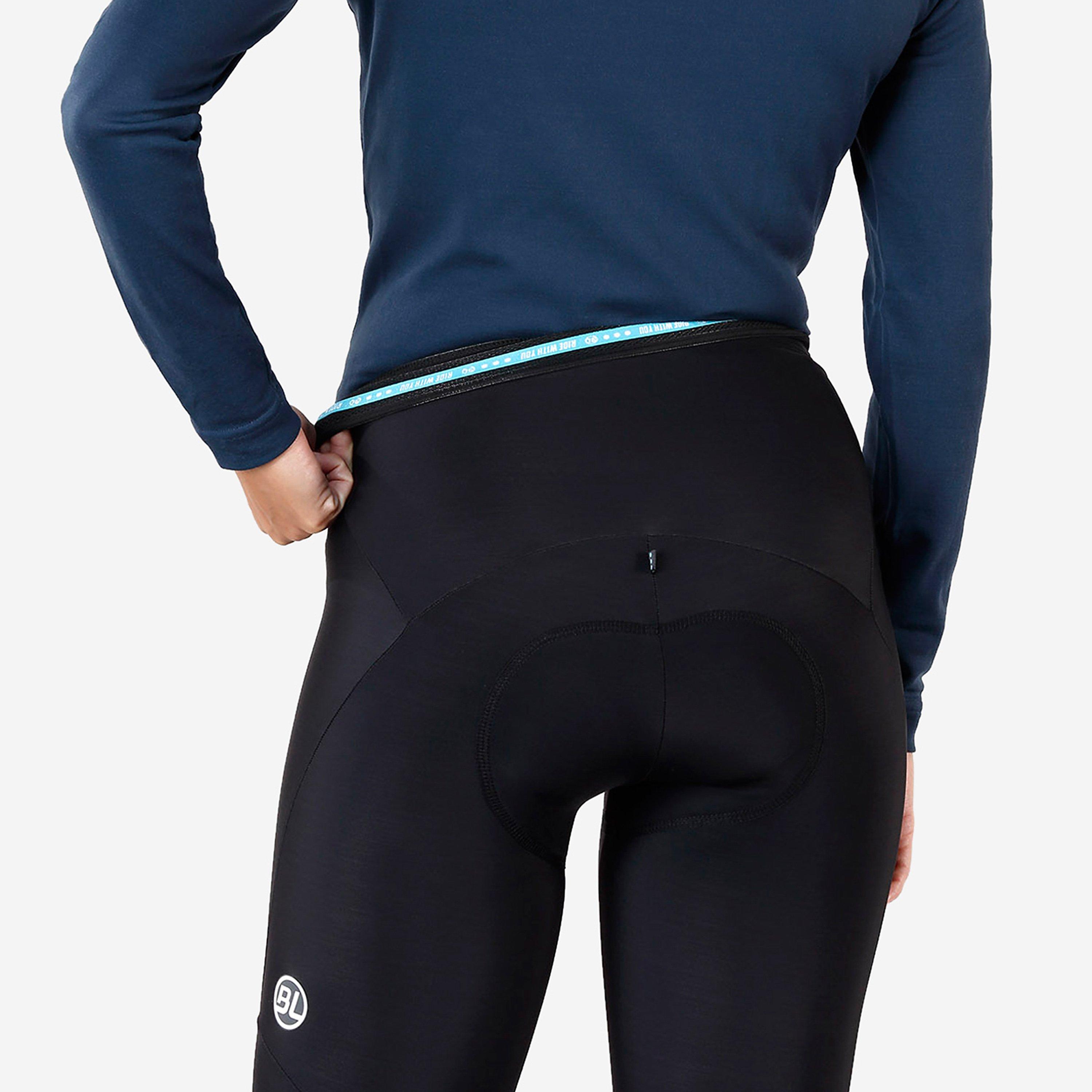 Black/Blue - Bicycle Line - Women's SOAVE Thermal Slim Fit Cycling Tights - 6