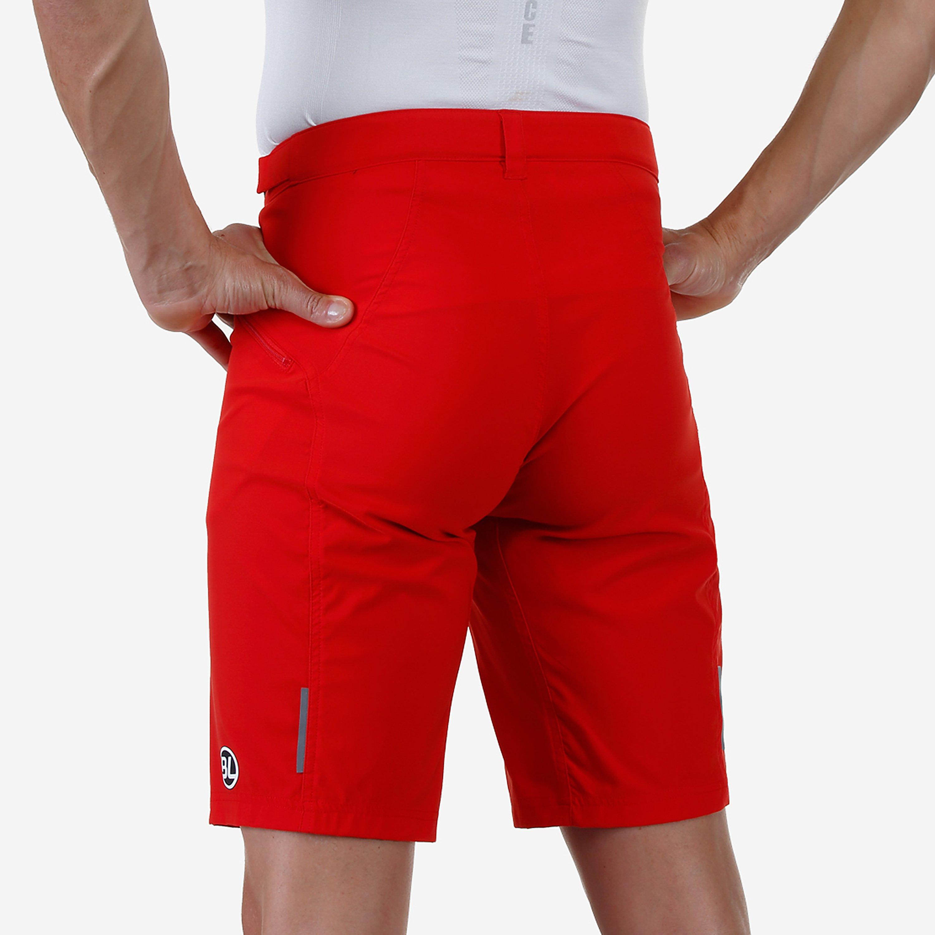 Rouge - Bicycle Line - Ostiglia 2 Baggy UPF 50+ Knee Length Zip Pockets MTB Shorts - 4