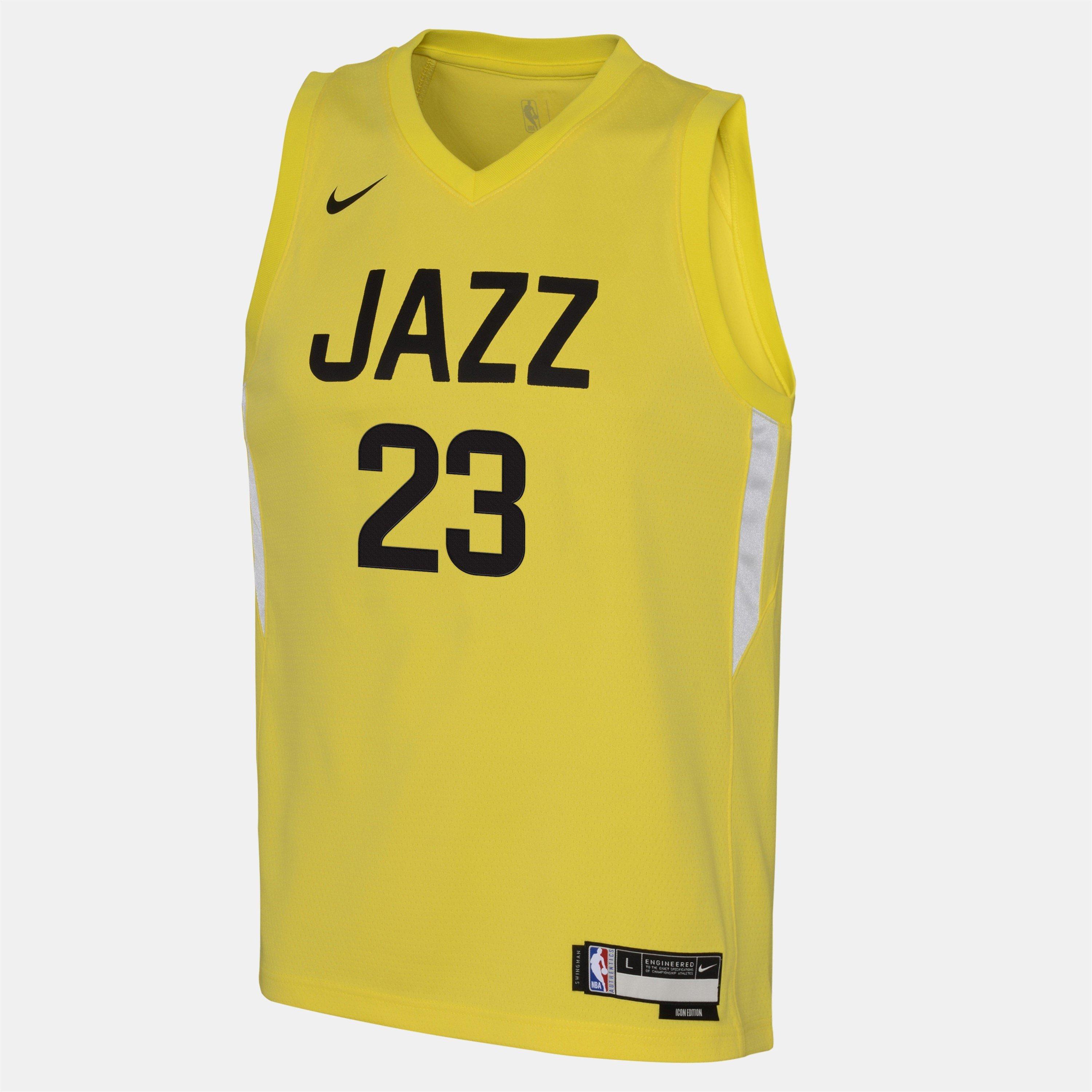 Yellow Strike - Nike - Utah Jazz Jersey 25/26 Kids - 1