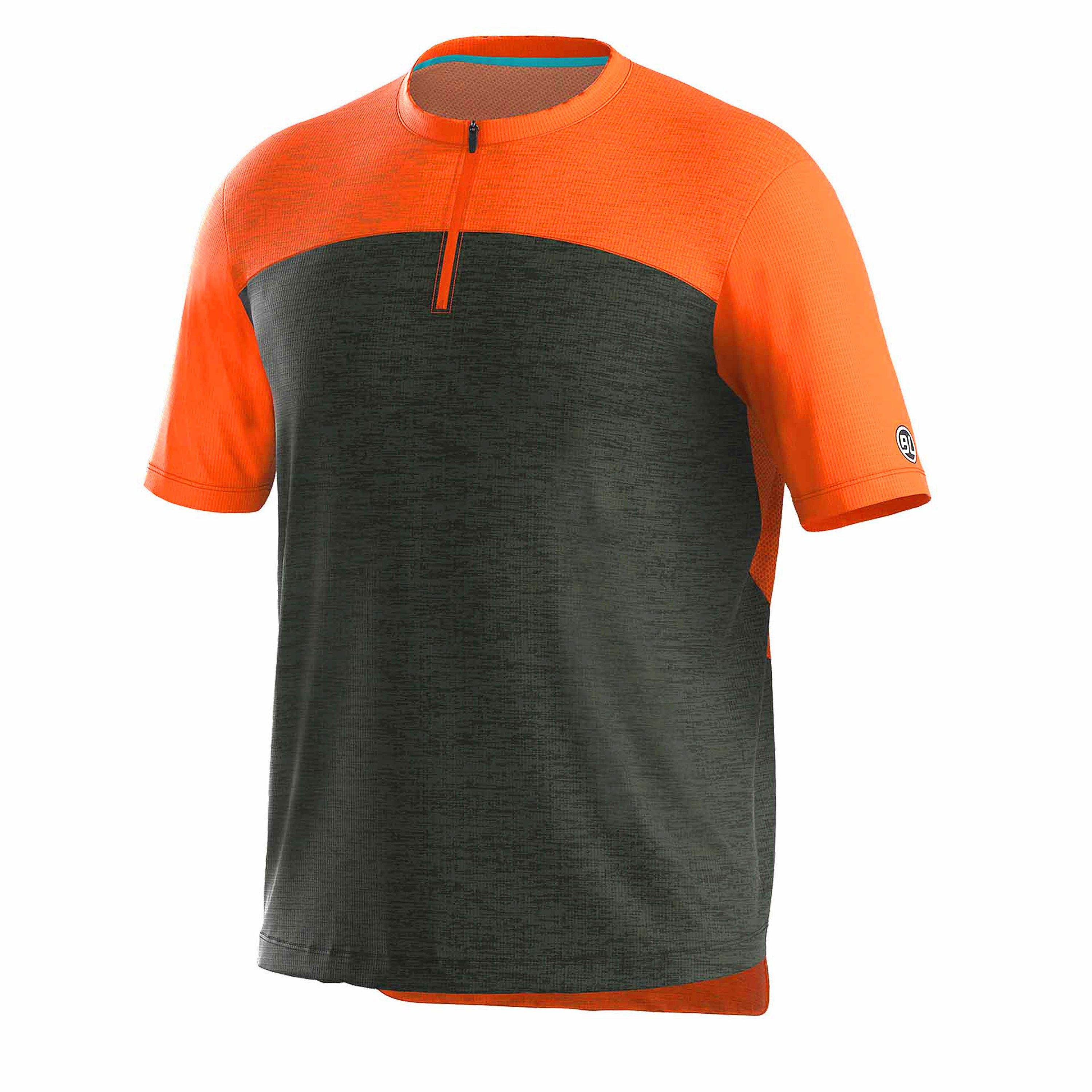 Bicycle Line Men's Sentiero Mtb Upf Protection Short Sleeve Cycling Jersey - Dark Green - Small