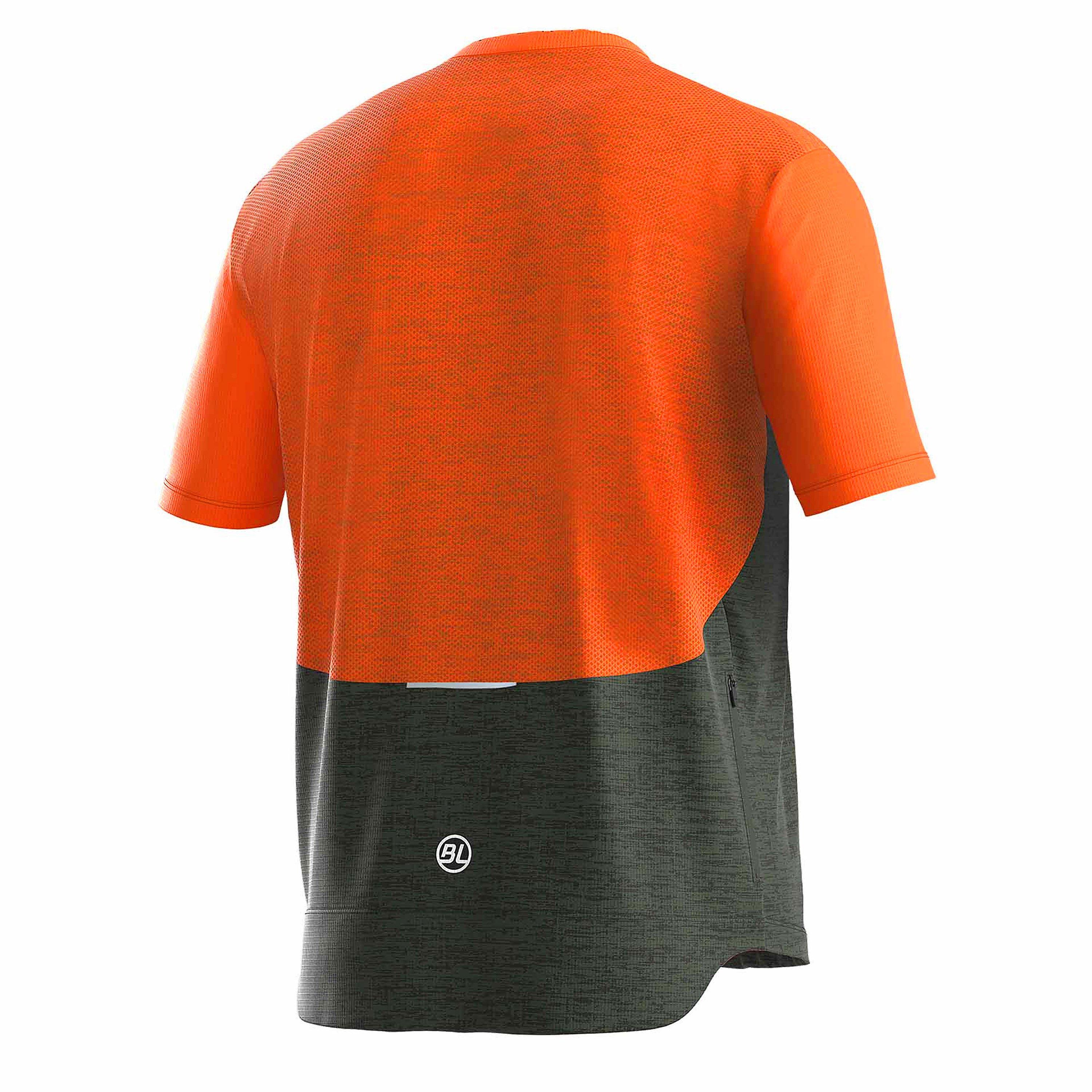 Dark Green - Bicycle Line - Men's Sentiero MTB UPF Protection Short Sleeve Cycling Jersey - 2