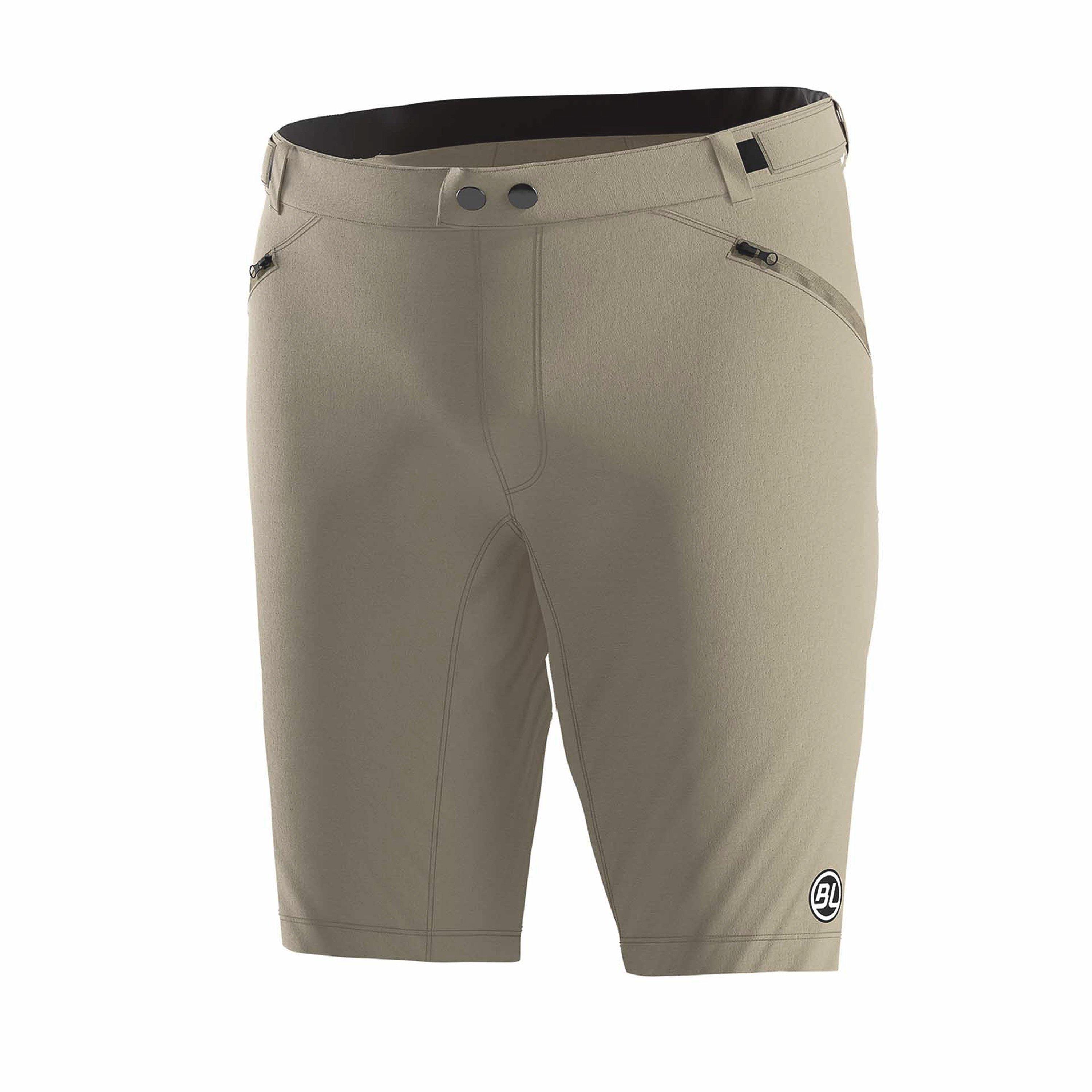 Bicycle Line Women's Imola S2 Baggy Knee Length Zip Pockets Mtb Shorts - Beige - 10 (S)