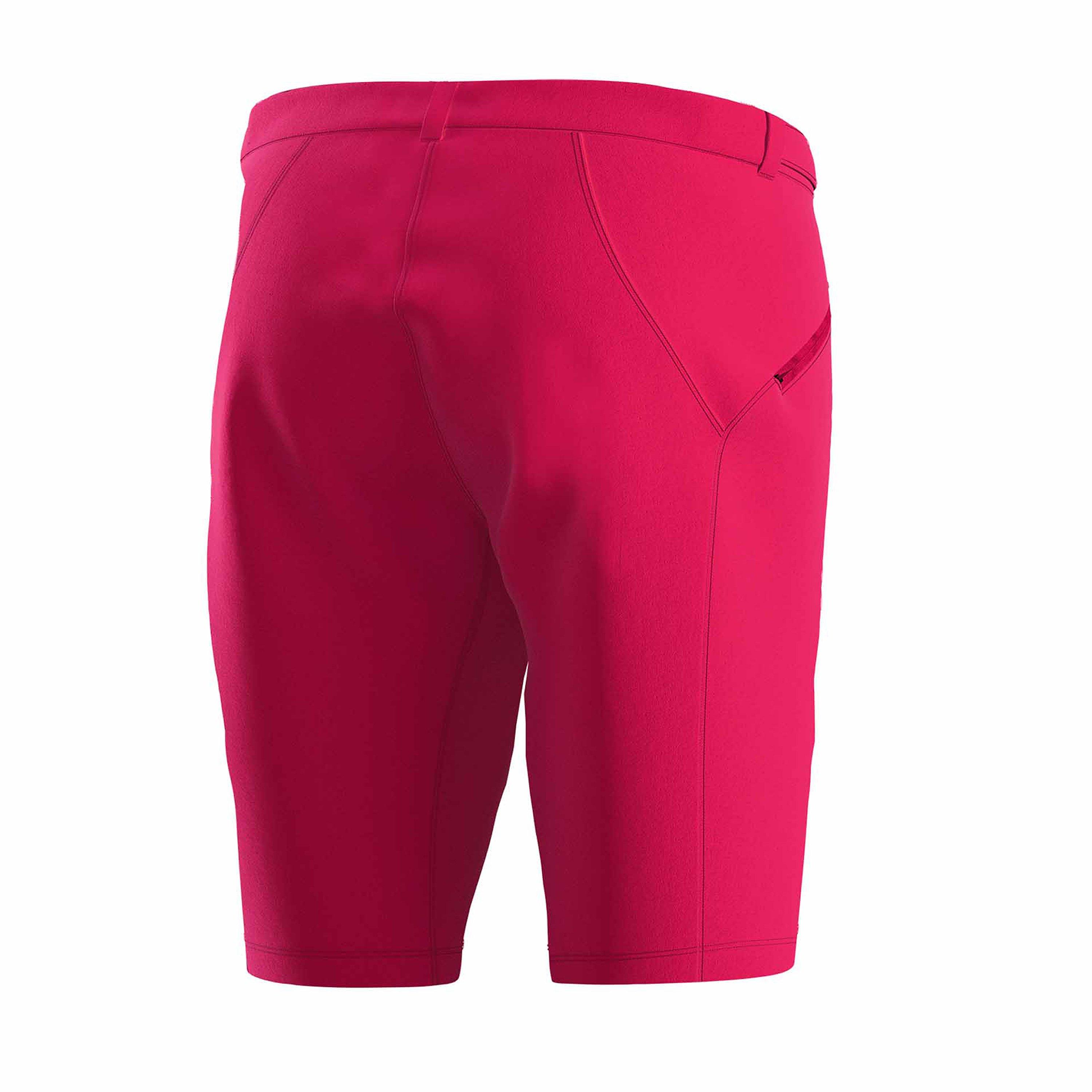 Fuchsia - Bicycle Line - IMOLA S2 Baggy Knee Length Zip Pockets MTB Shorts - 2
