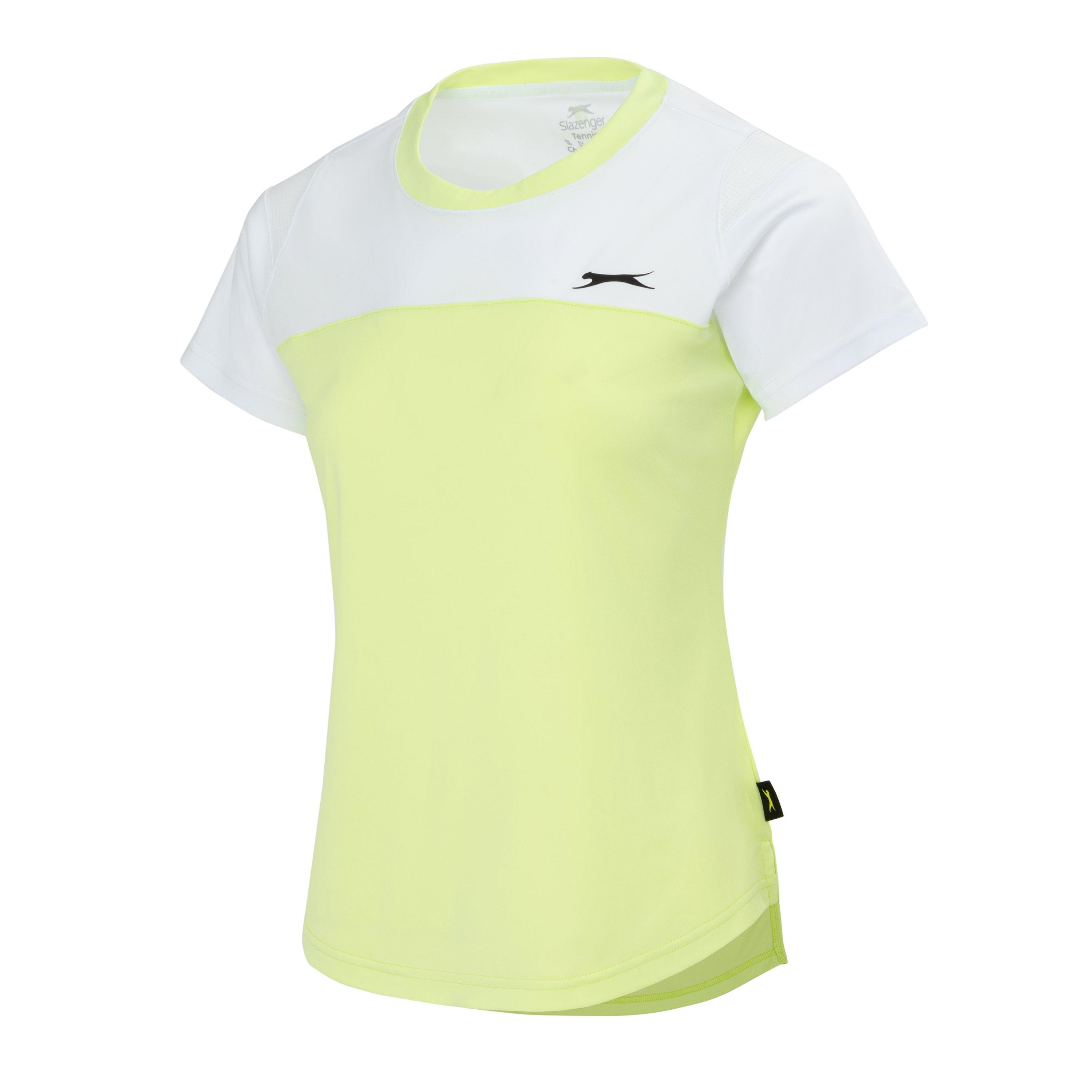 White/Lime - Slazenger - Court Tee Ladies - 3