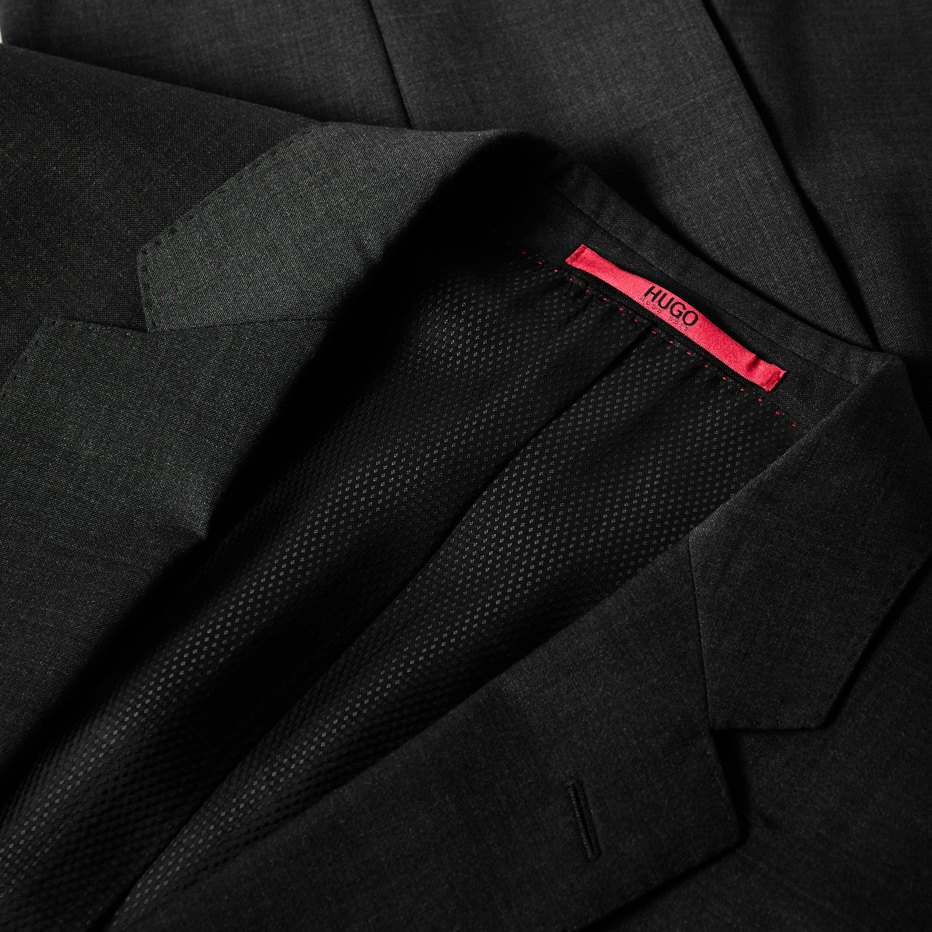 Dark Grey - Hugo - Men's Suit - 3