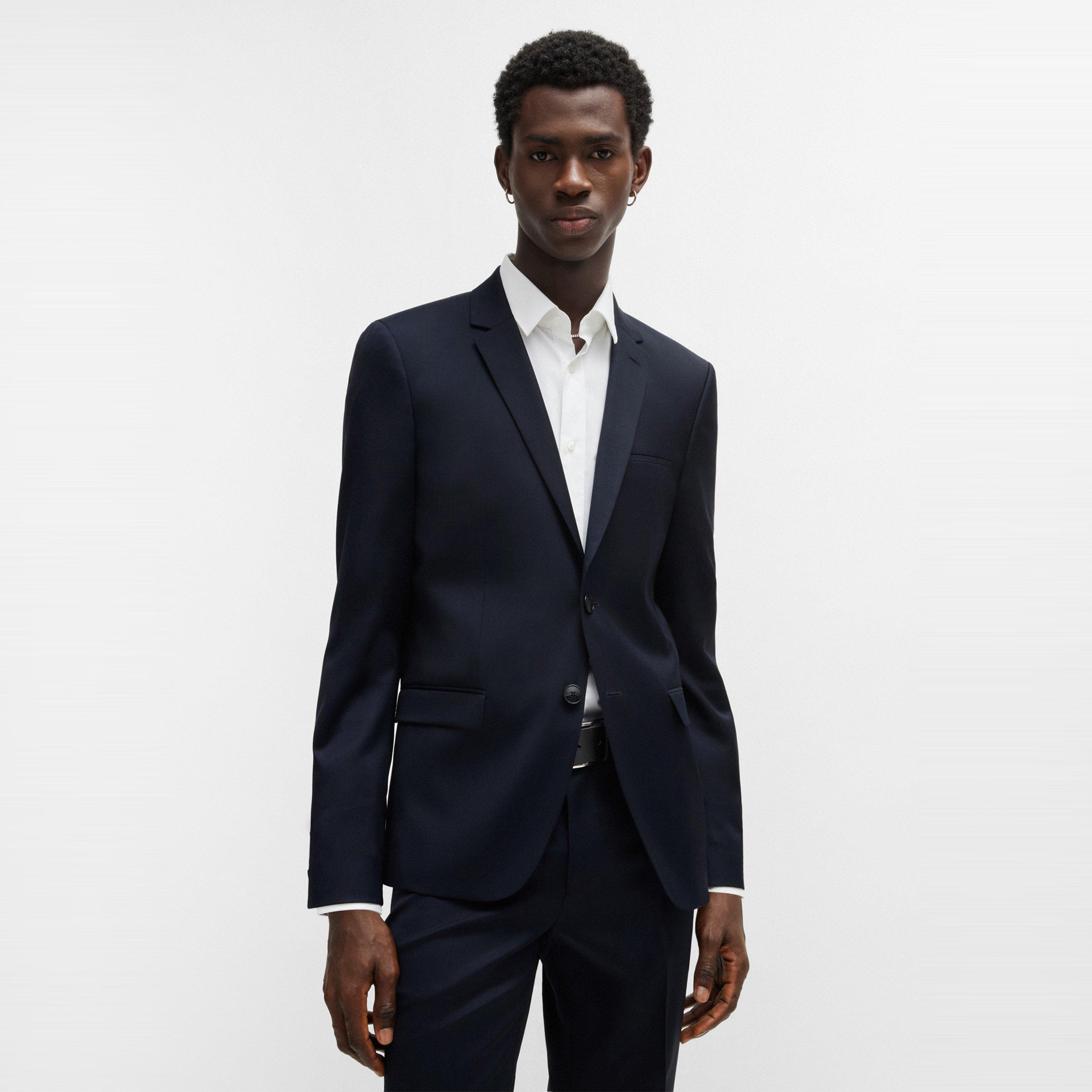 Dark Blue - Hugo - Men's Arti Hesten Suit - 2