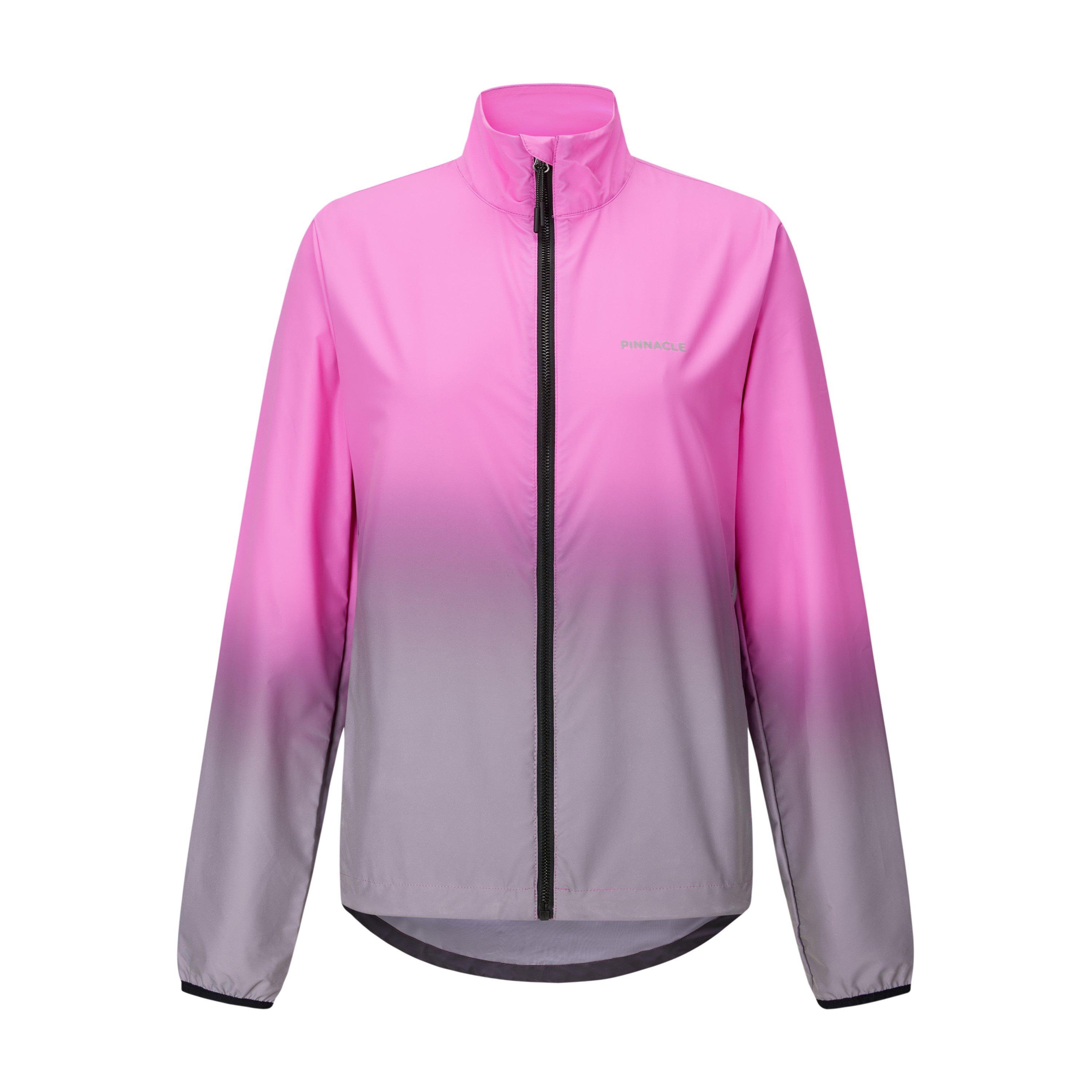 Pink - Pinnacle - Women's Reflective Long Sleeve Slim Fit Performance Cycling Jacket - 1