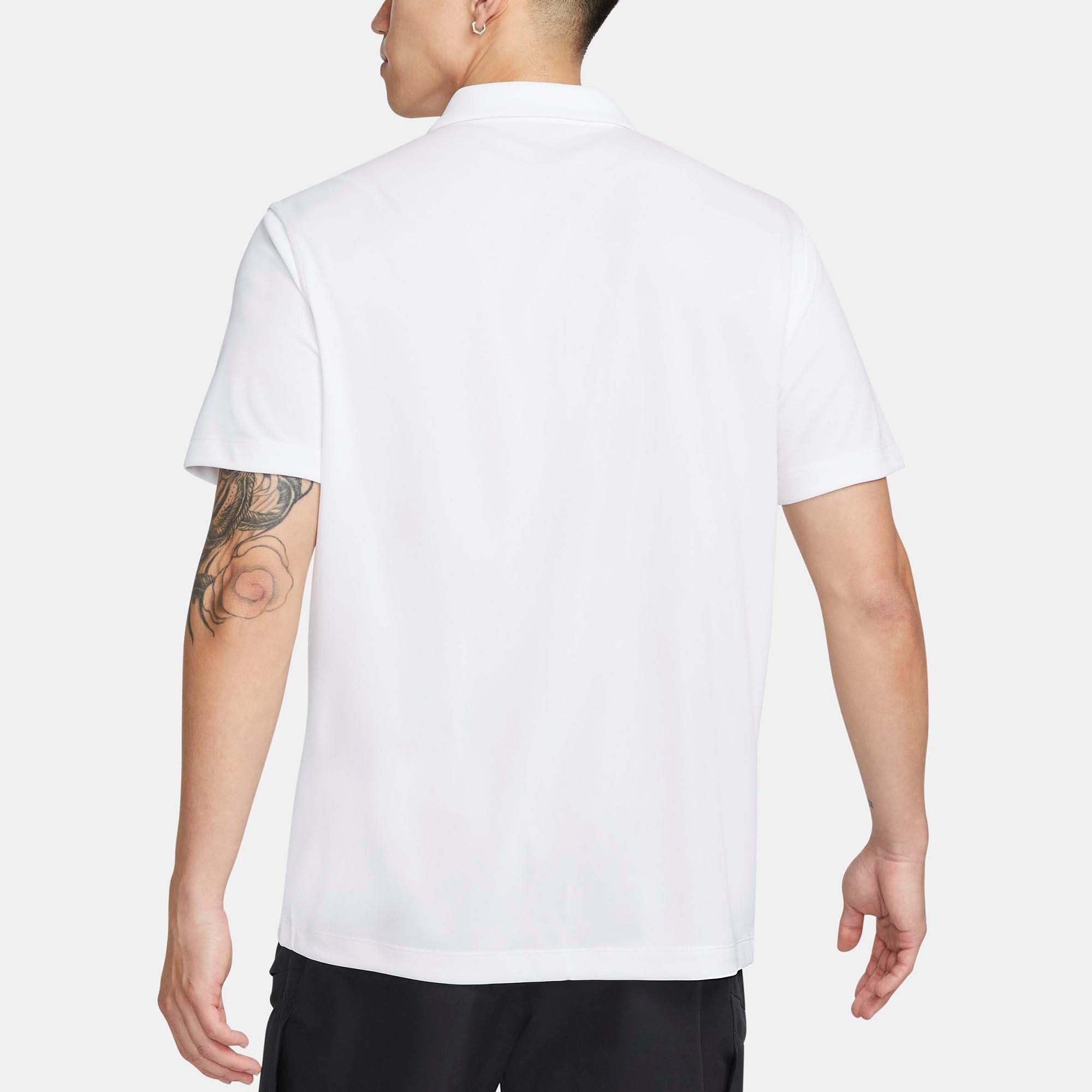 White/Black - Nike - Nike Dri FIT Court Mens Tennis Polo Shirt - 2