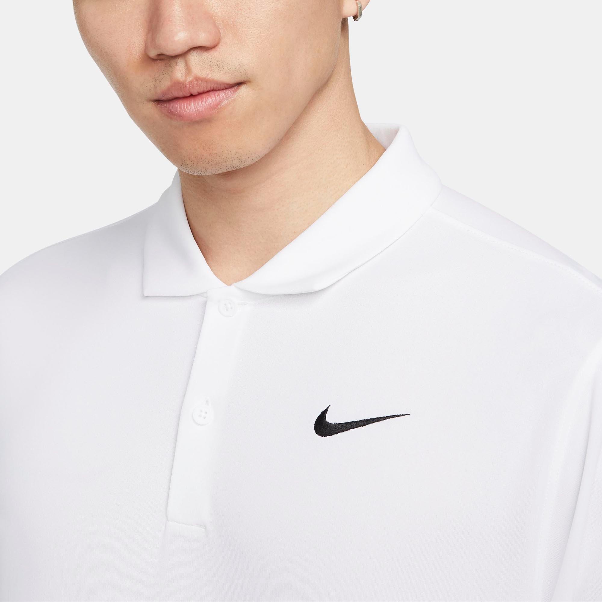 White/Black - Nike - Nike Dri FIT Court Mens Tennis Polo Shirt - 3