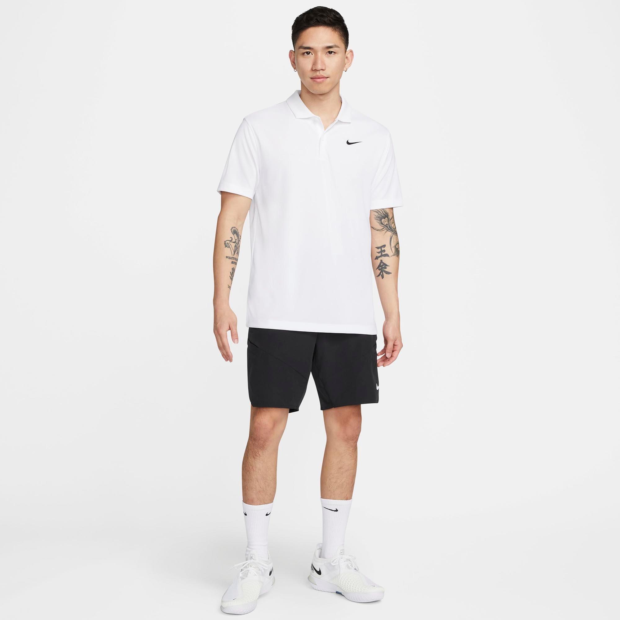 White/Black - Nike - Nike Dri FIT Court Mens Tennis Polo Shirt - 4