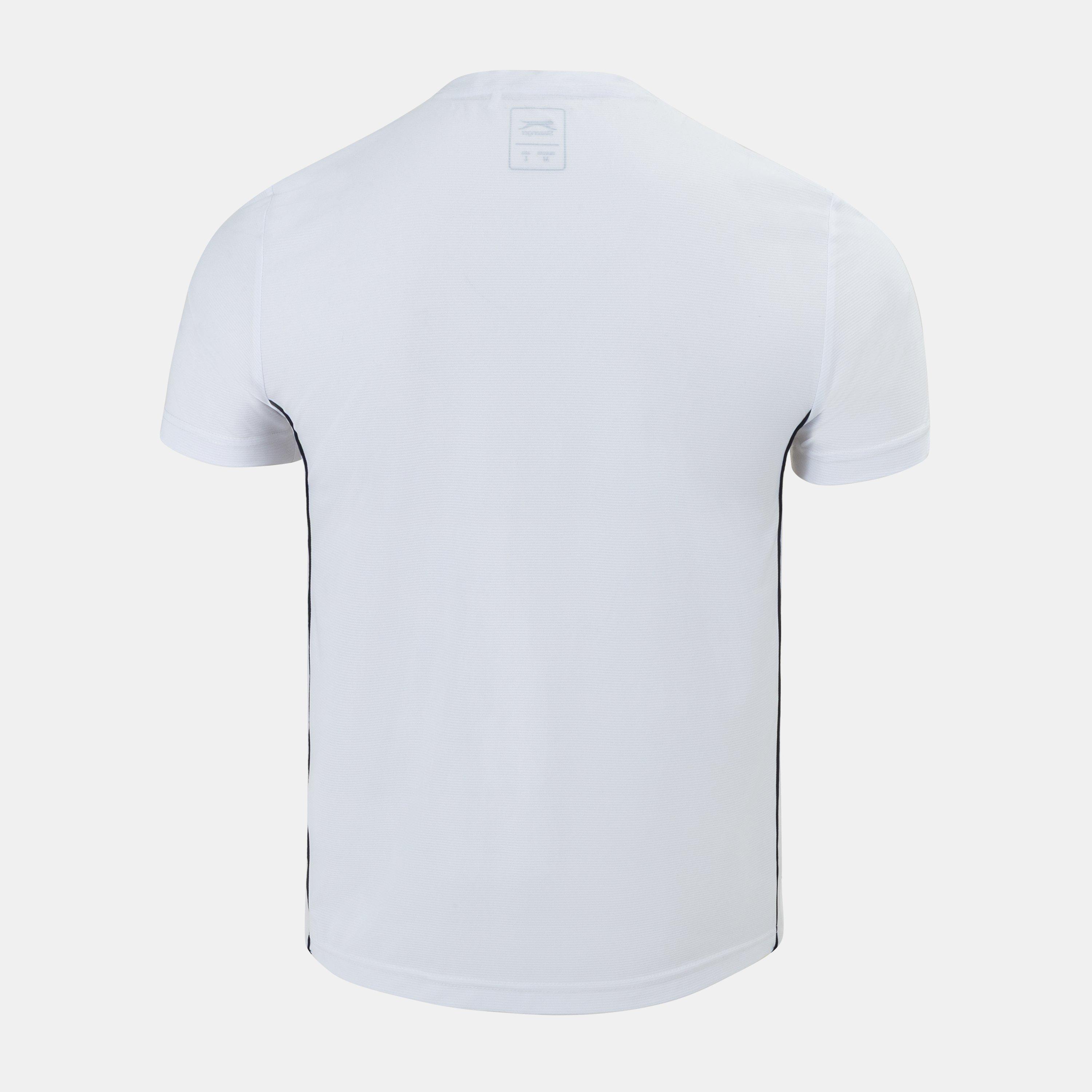 White - Slazenger - Men's Tennis Tech Short Sleeve Performance T-Shirt - 2