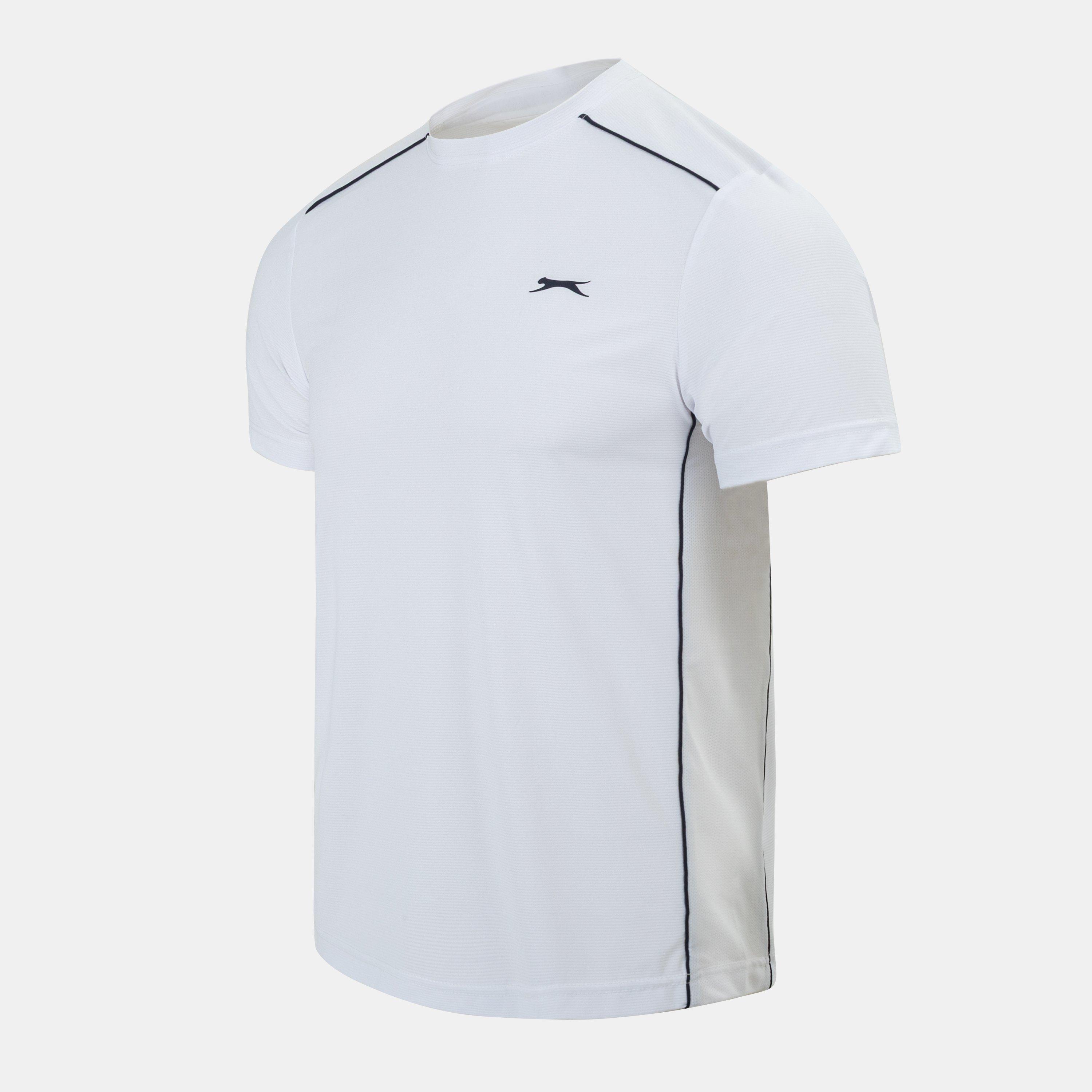 White - Slazenger - Men's Tennis Tech Short Sleeve Performance T-Shirt - 3