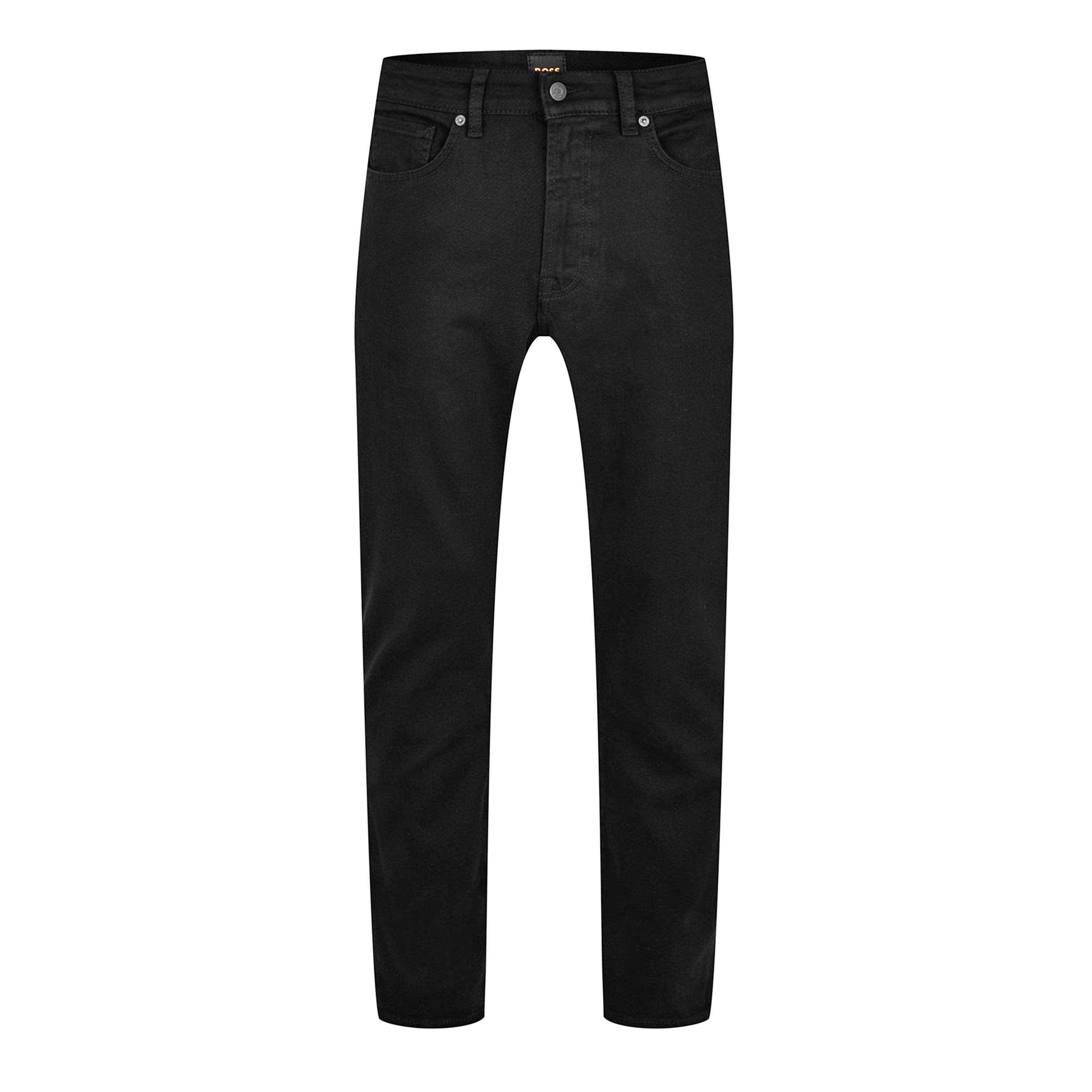 Boss Mens BOSS Straight Denim Jeans with Logo Detail (ReMaine) - Cobra 003 - Size 32W L