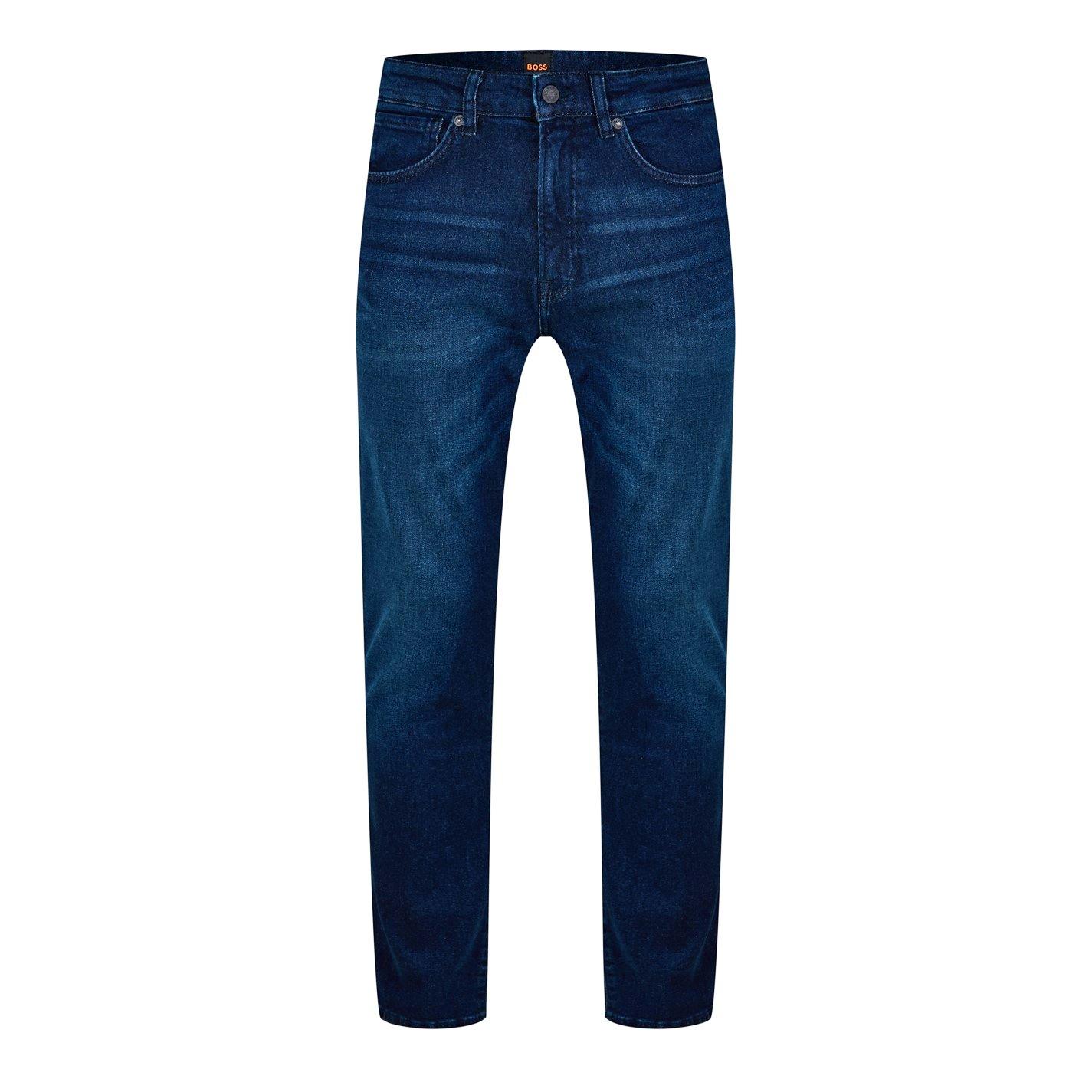 Horizon 406 - Boss - Mens BOSS Straight Denim Jeans with Logo Detail (ReMaine) - 7