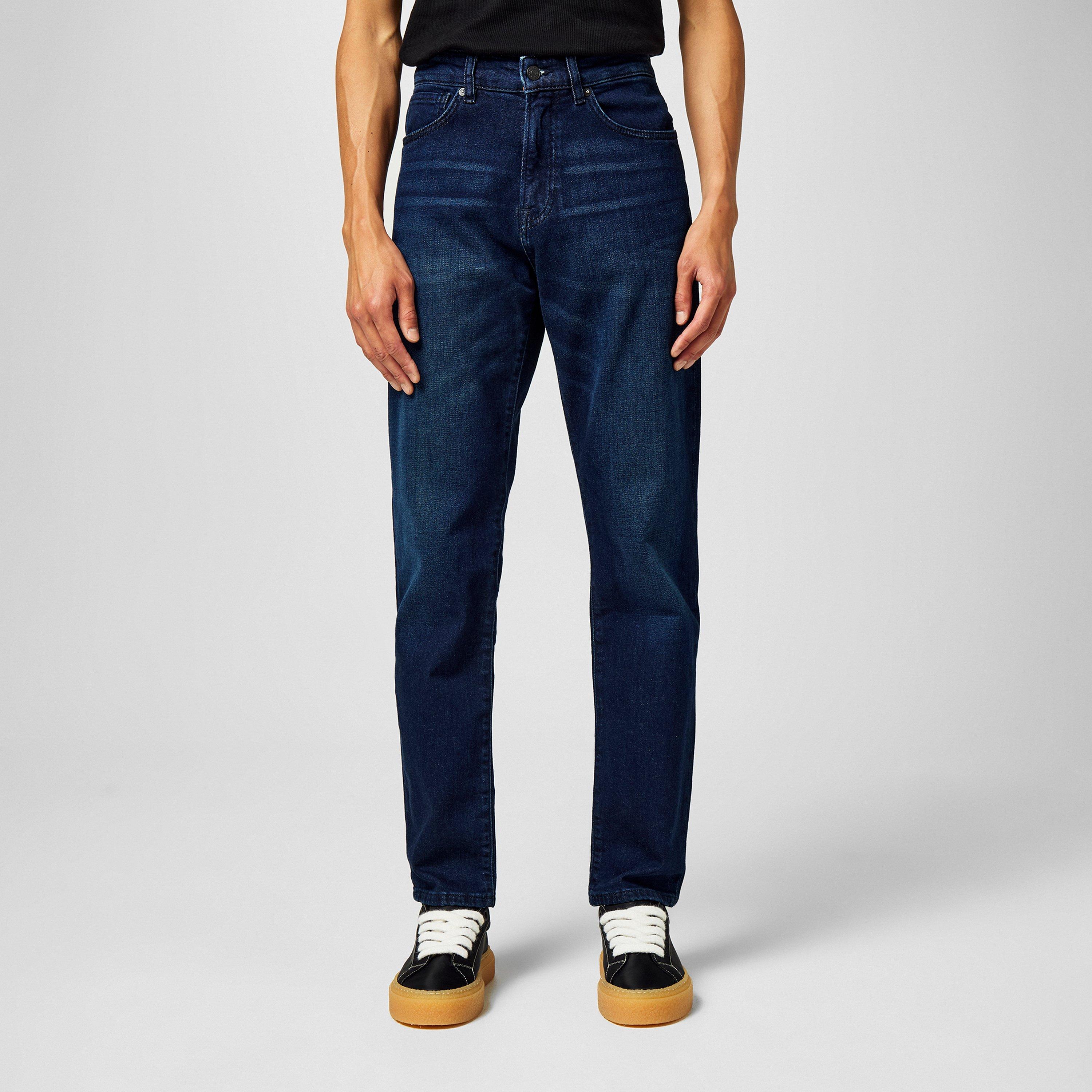 Horizon 406 - Boss - Mens BOSS Straight Denim Jeans with Logo Detail (ReMaine) - 3