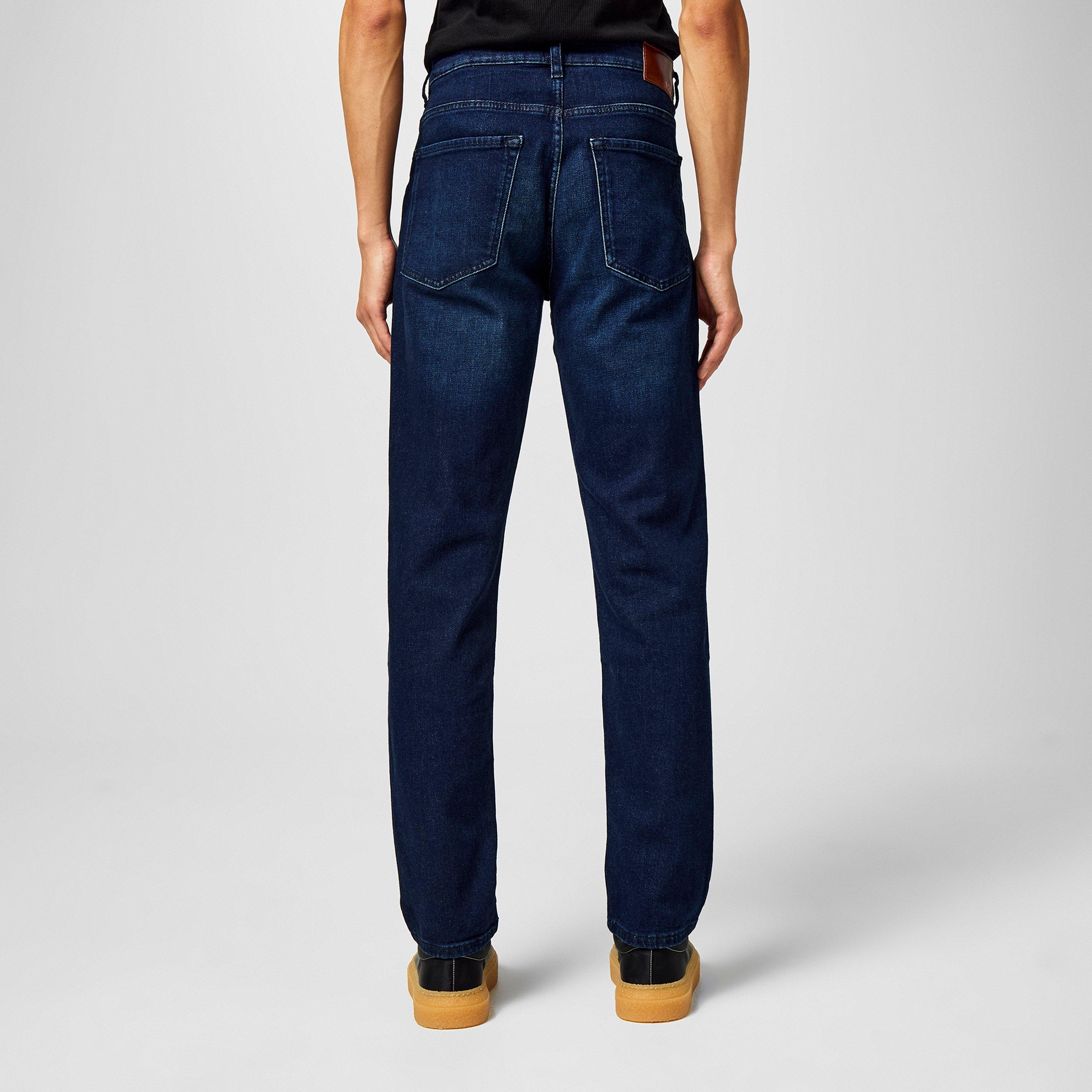 Horizon 406 - Boss - Mens BOSS Straight Denim Jeans with Logo Detail (ReMaine) - 4