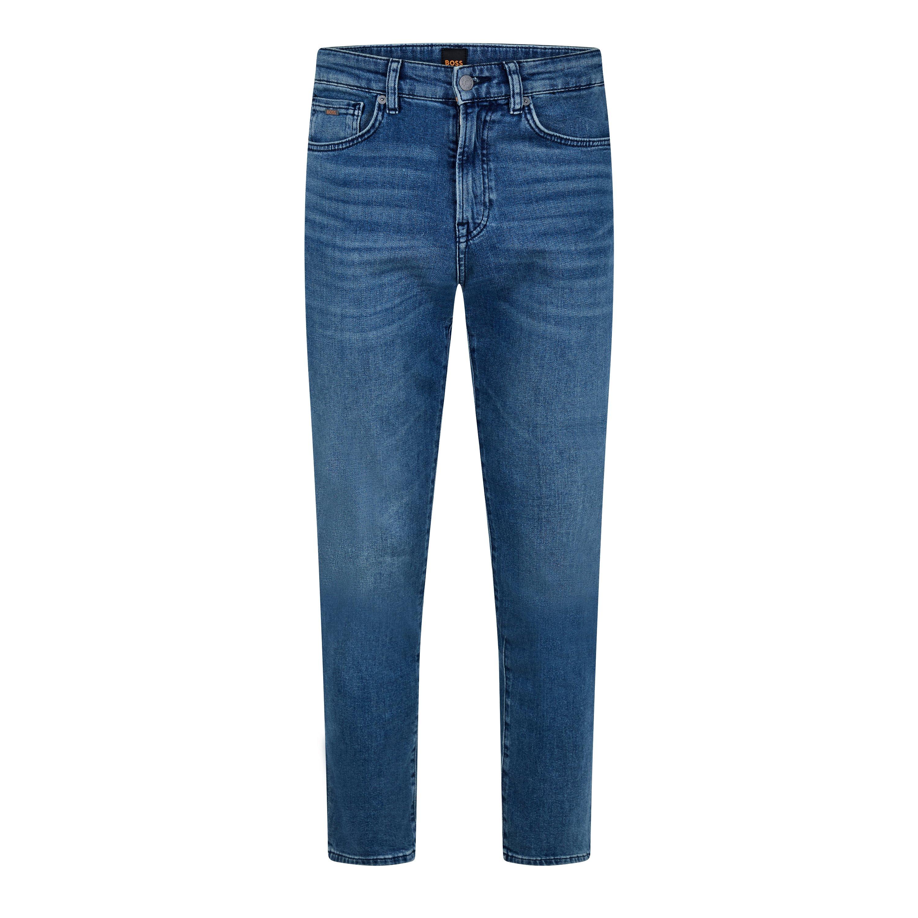 Boss Men's Straight Denim Jeans With Logo Detail (Remaine) - Compass 427 - 32W XL