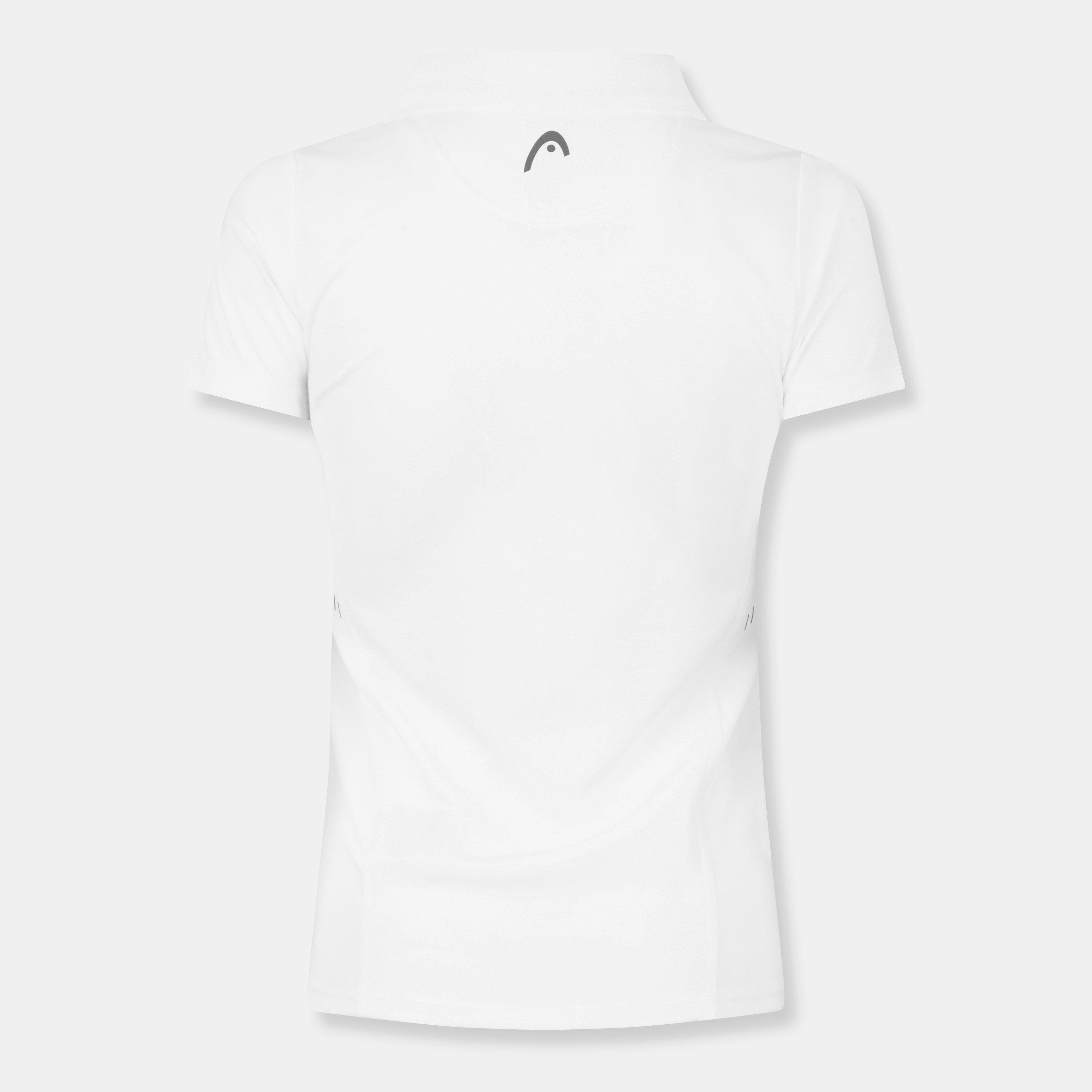 White - HEAD - Women's Club Technical Short Sleeve Performance Polo Shirt - 2