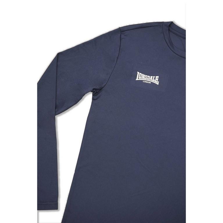 Marine - Lonsdale - BabyBoy Regular Fit Shirt Neck Woven Short Sleeve Shirt - 3