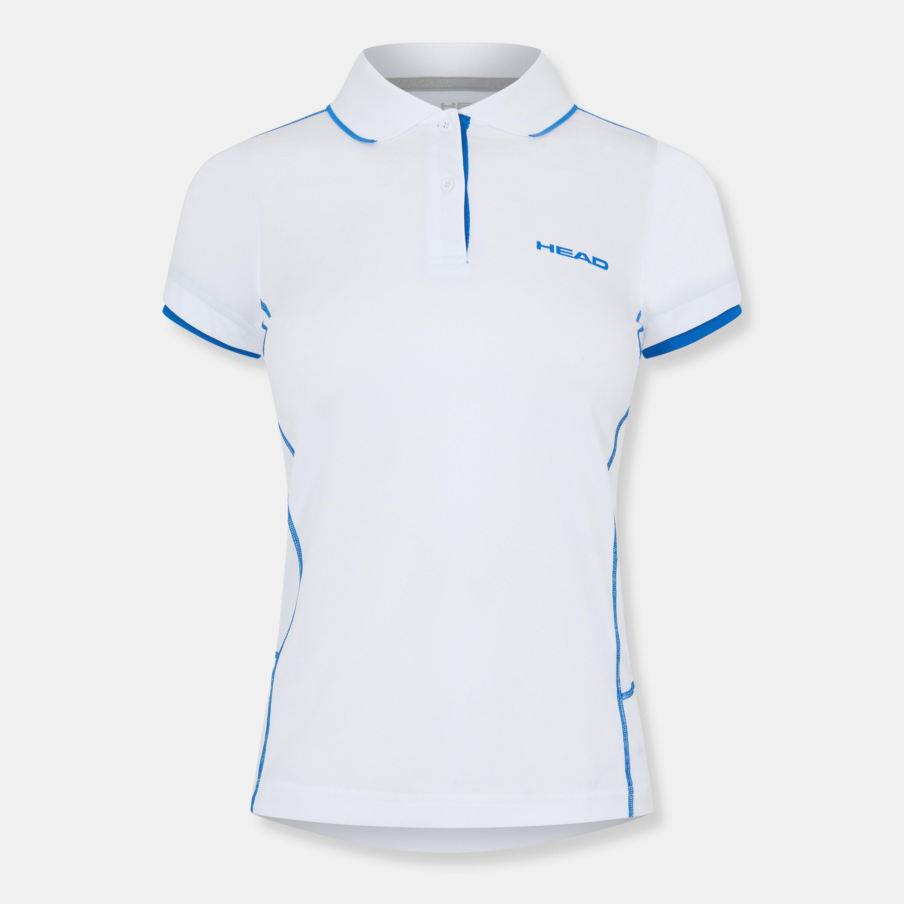 White - HEAD - Women's Club Smu Italy Short Sleeve Performance Polo Shirt - 1