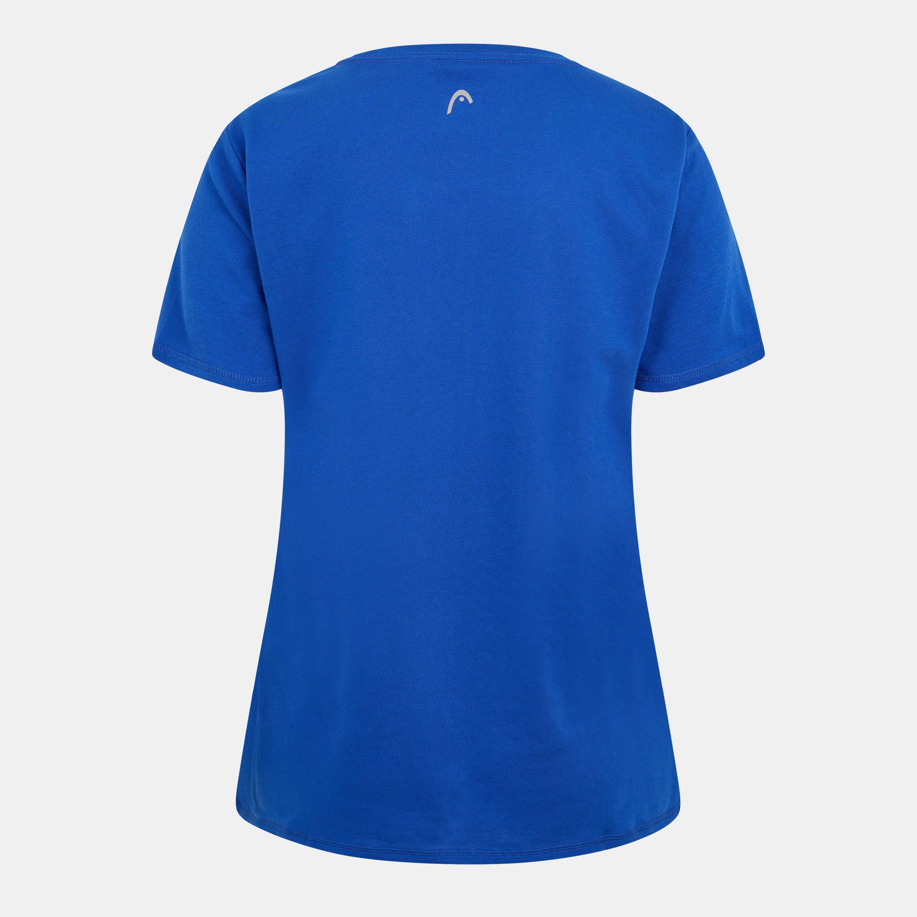 Blue - HEAD - Women's Club Lisa Short Sleeve Performance T-Shirt - 2