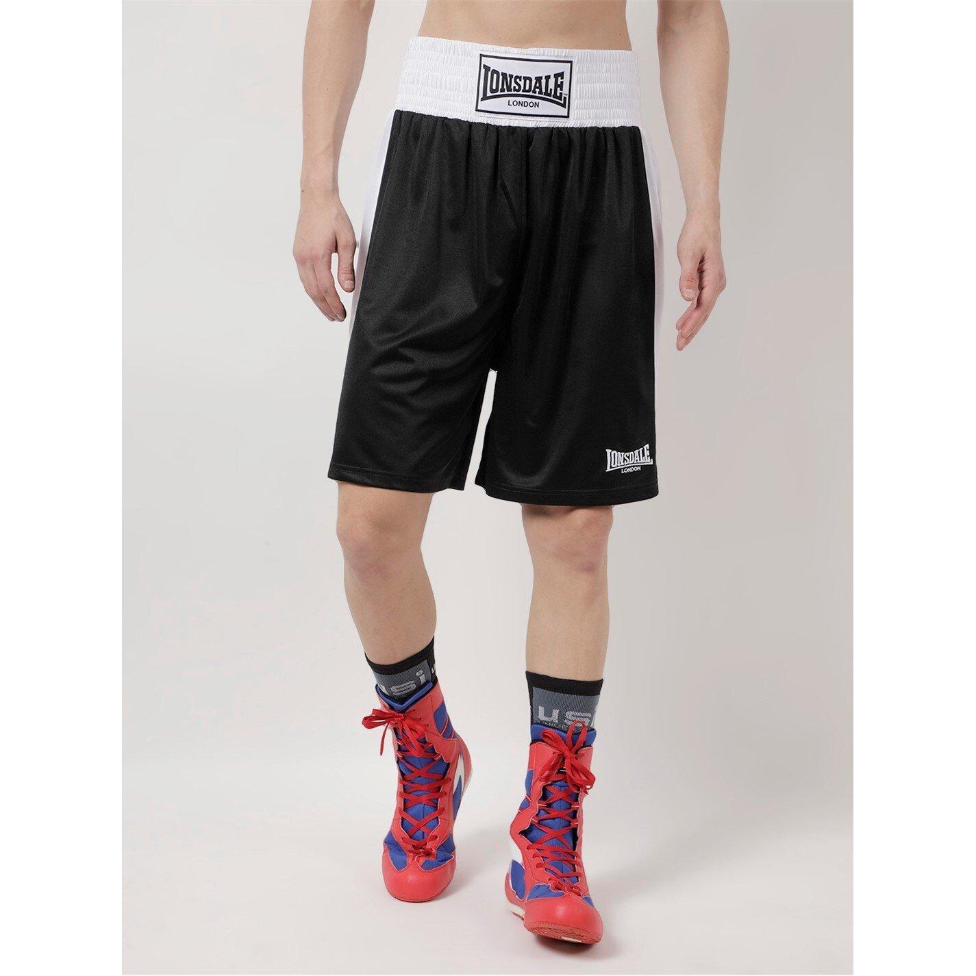 Black/White - Lonsdale - Boxing Shorts - 3