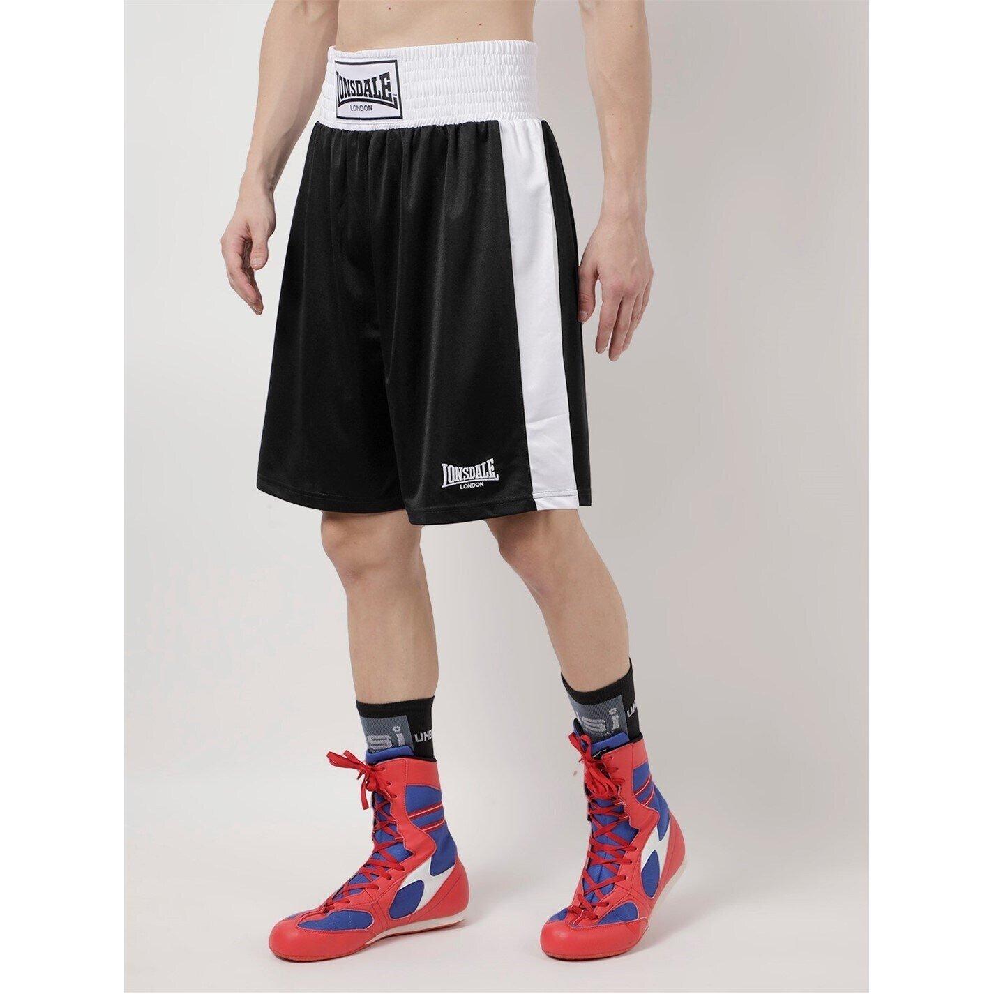 Black/White - Lonsdale - Boxing Shorts - 4