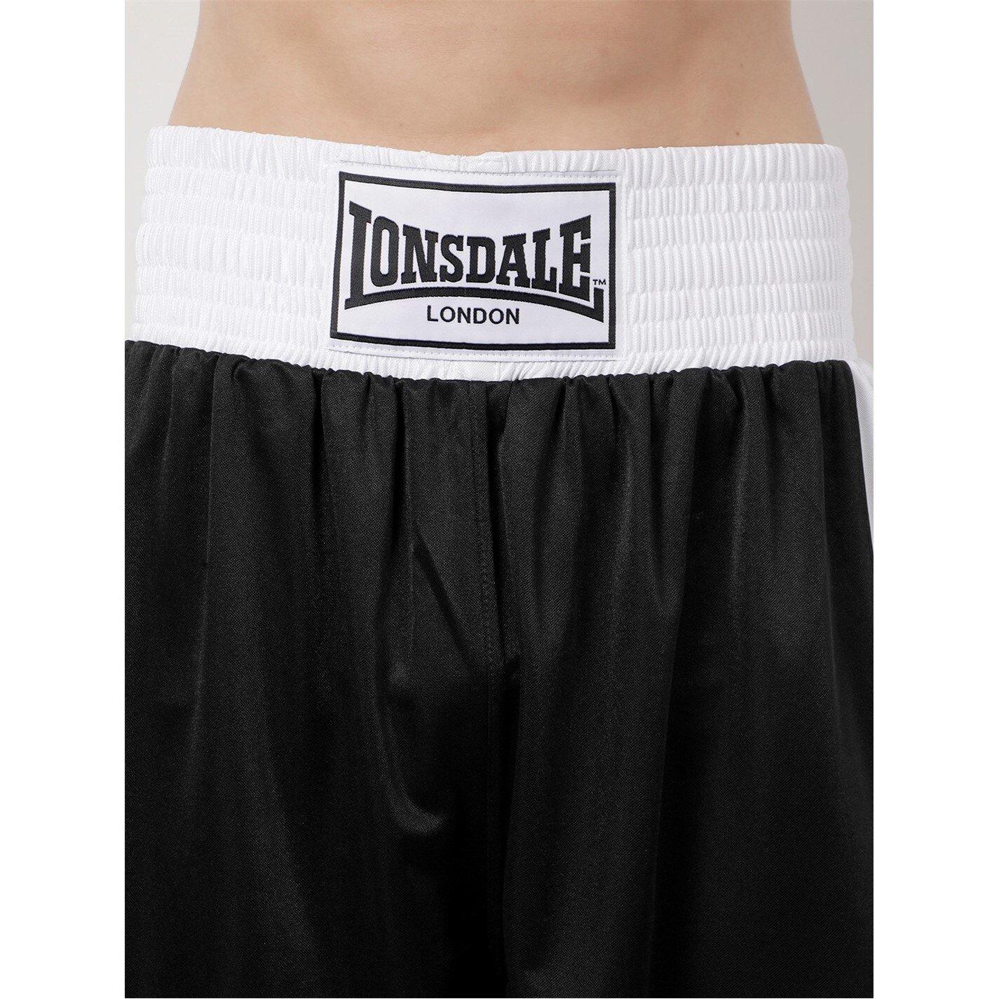 Black/White - Lonsdale - Boxing Shorts - 5