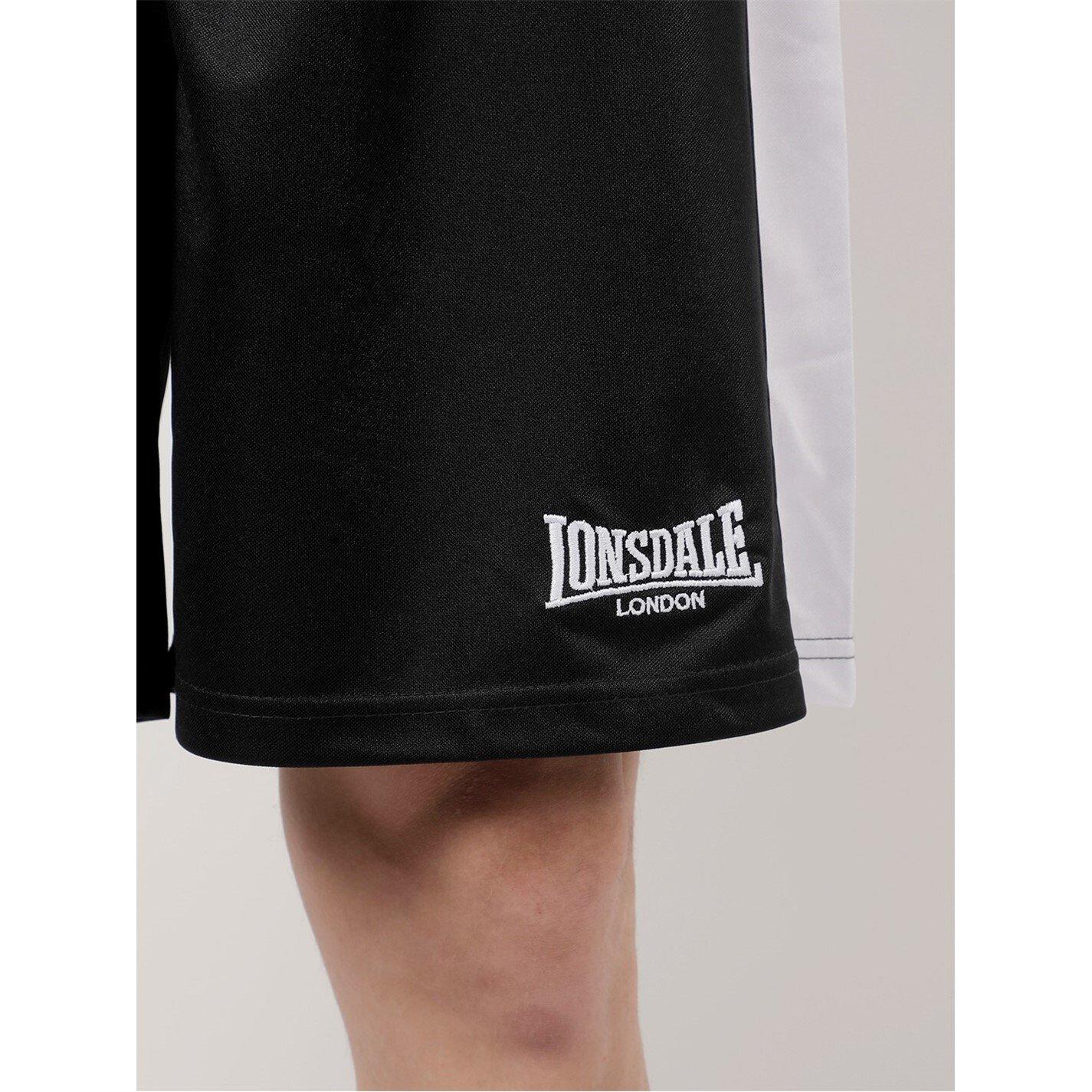 Black/White - Lonsdale - Boxing Shorts - 6