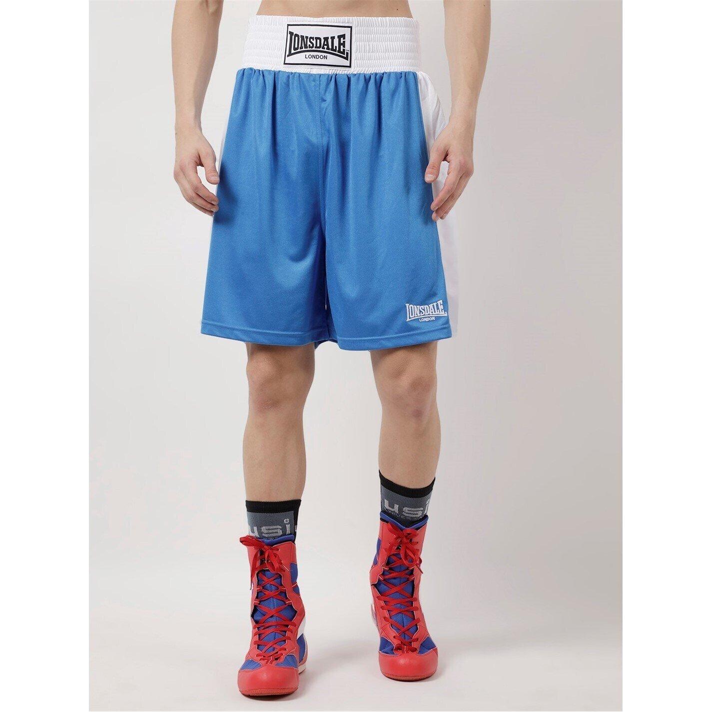 Blue/White - Lonsdale - Boxing Shorts - 1