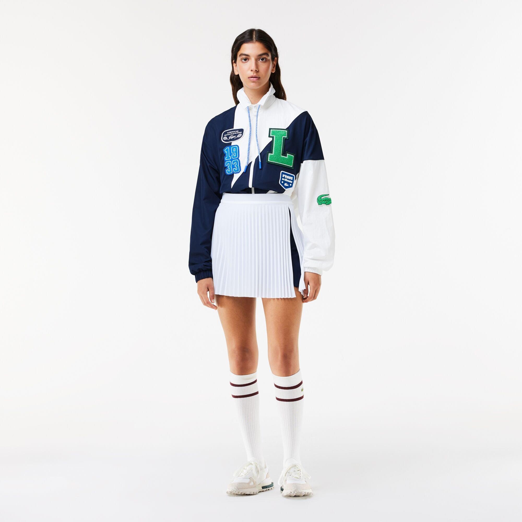 White/Navy Blue - Hvid/Marineblå - Lacoste - Women's Performance Tennis Skirts - 2