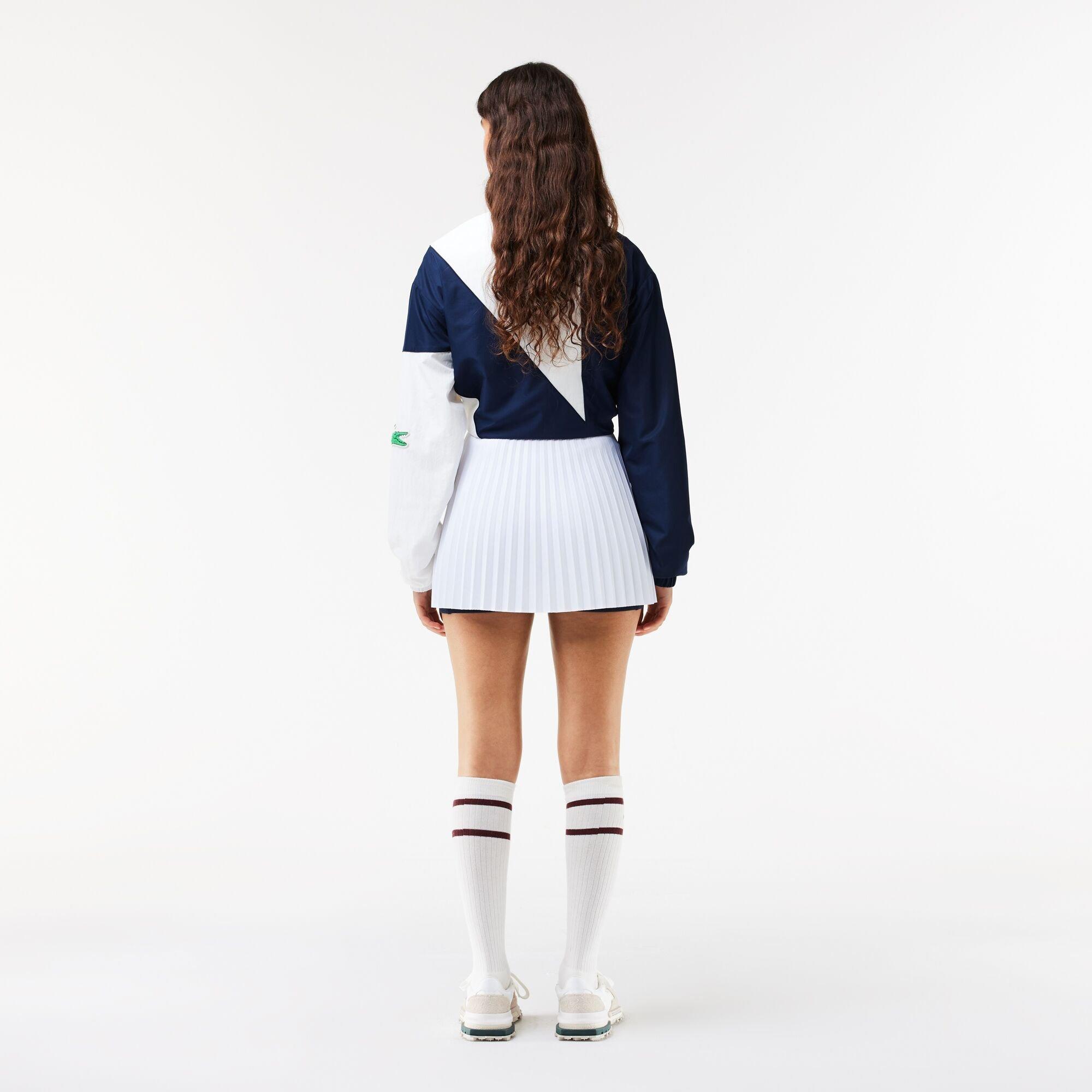 White/Navy Blue - Hvid/Marineblå - Lacoste - Women's Performance Tennis Skirts - 3