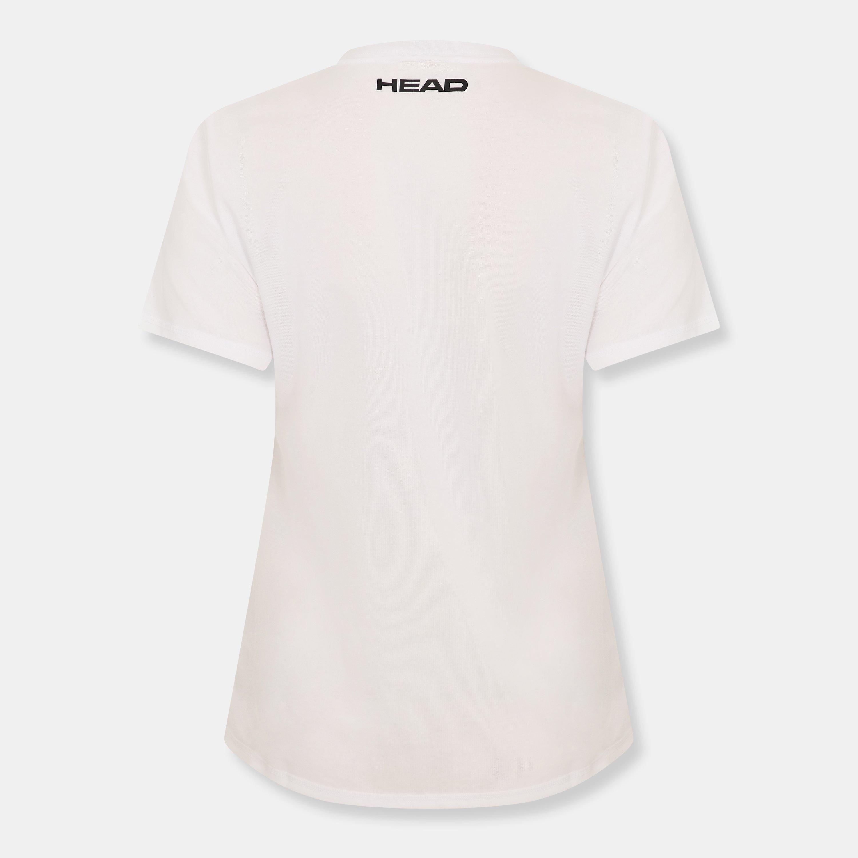 White - HEAD - Women's Padel Short Sleeve Performance T-Shirt - 2