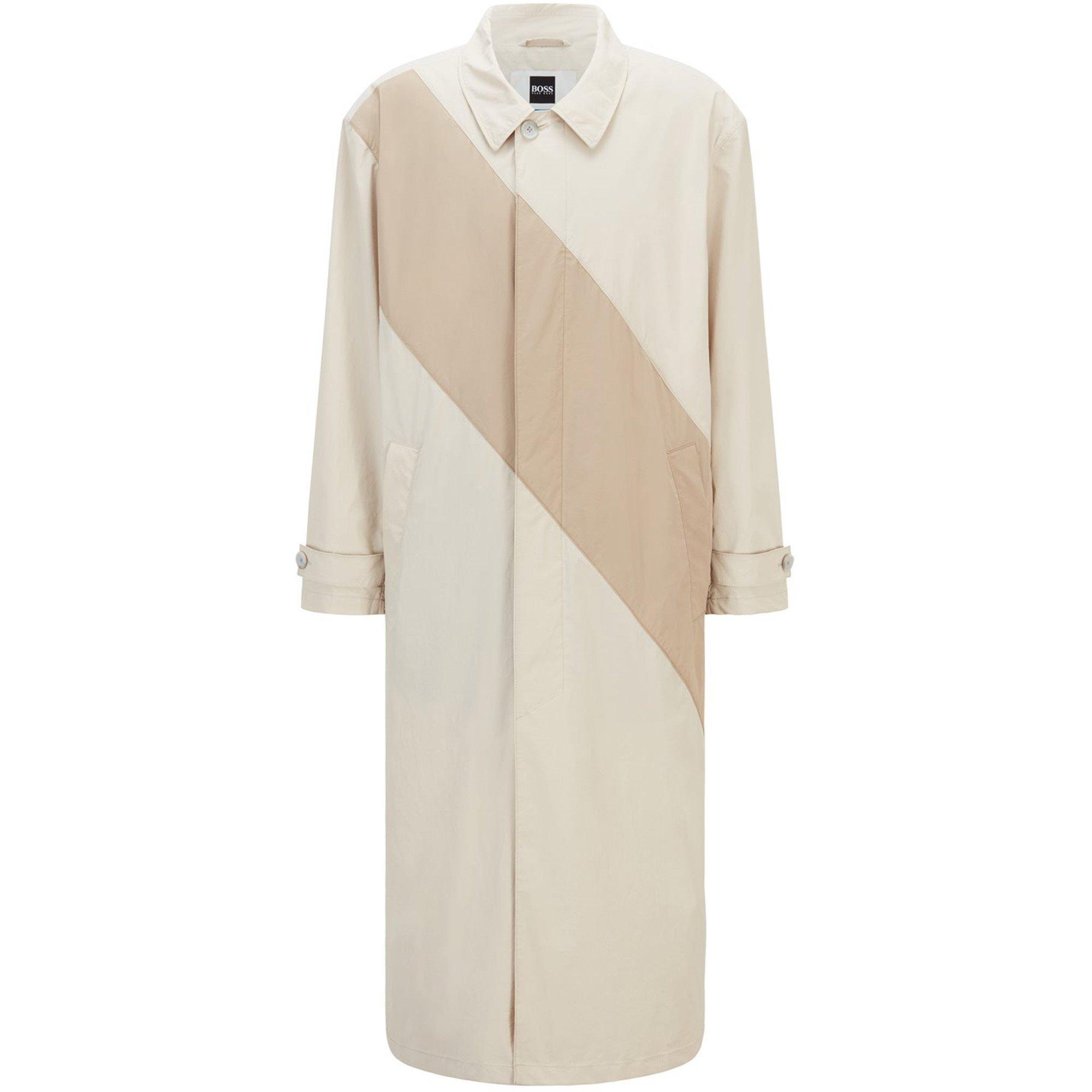 Light Beige - Boss - Men's Dervin  Black Waterproof Parka - 1