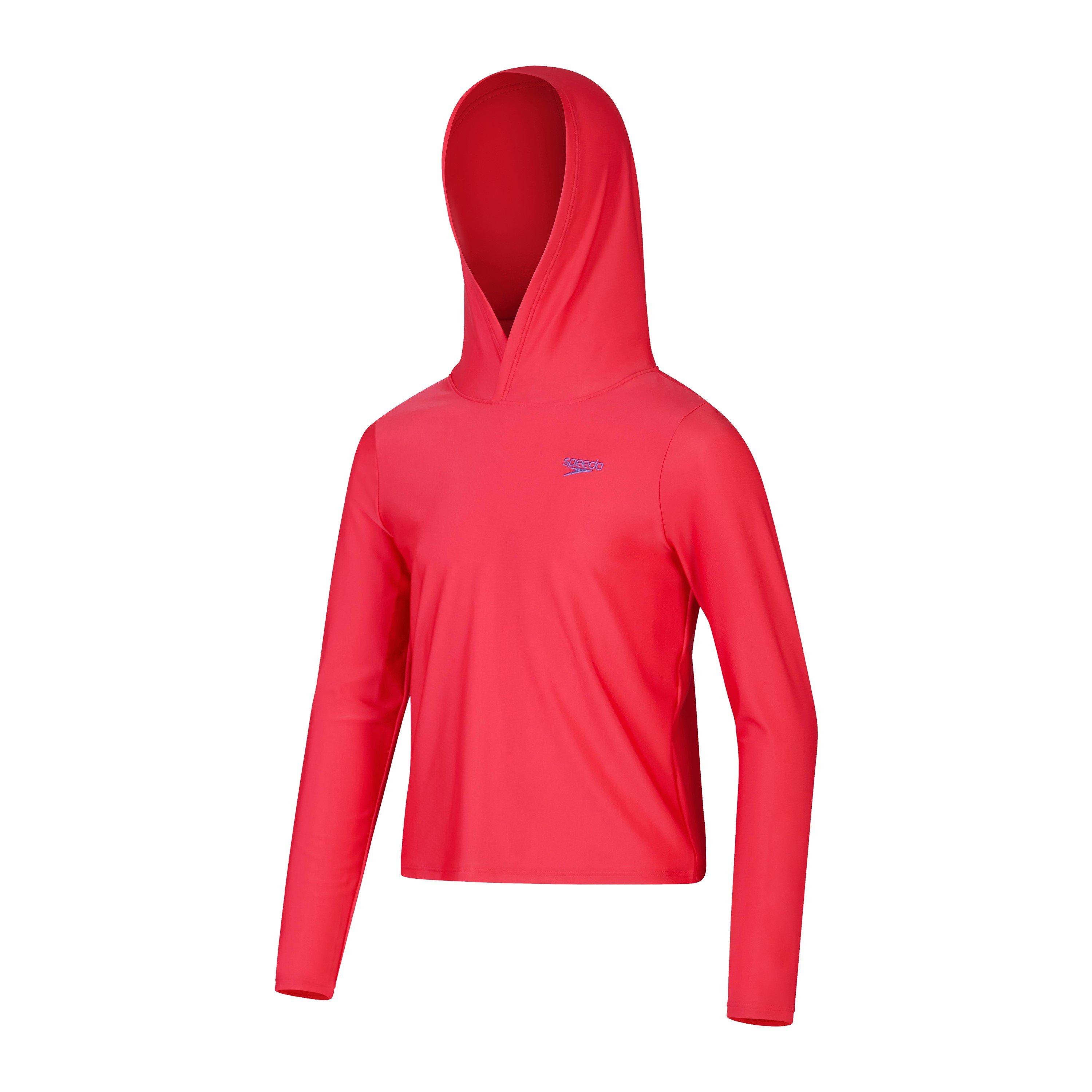 Pink - Speedo - Unisex Kids' Long Sleeve Performance Gym Top - 1