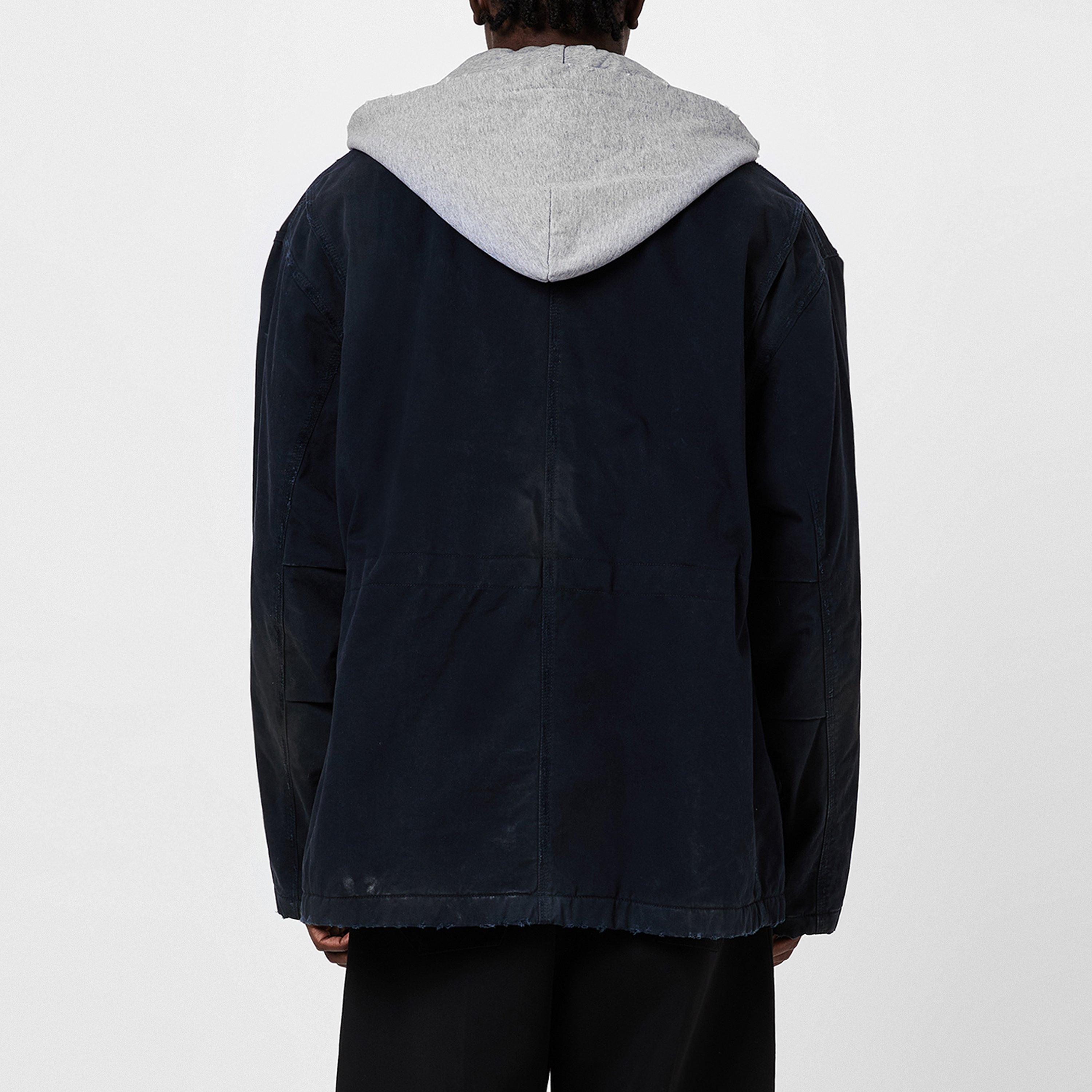 Navy - Balenciaga - Double B Workwear Parka - 4