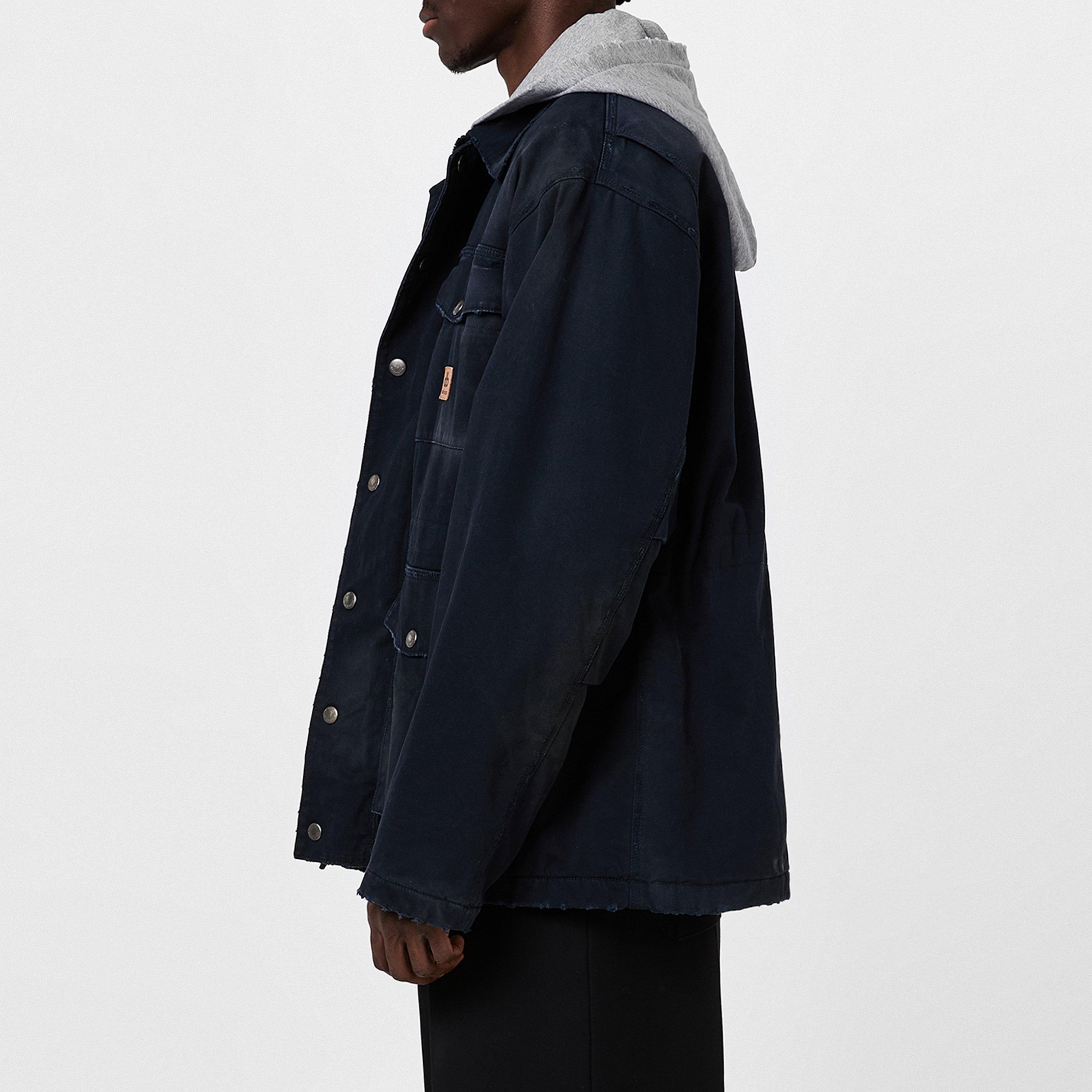 Navy - Balenciaga - Double B Workwear Parka - 5