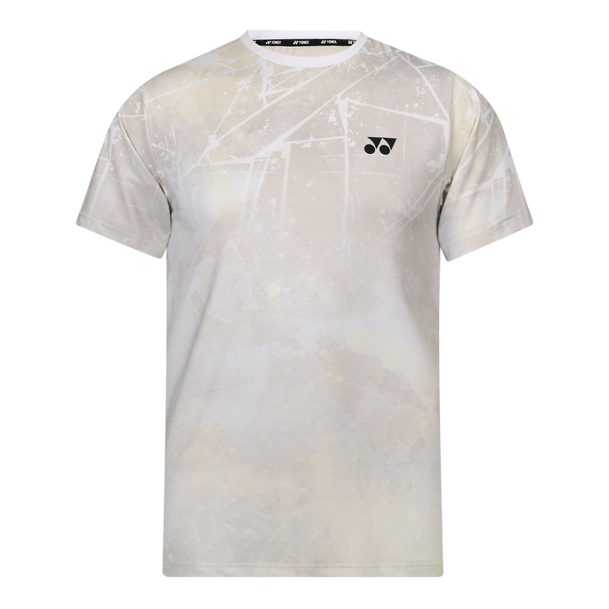 Oatmeal - Yonex - Men's Active Short Sleeve Performance T-Shirt - 1