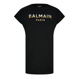 Balmain Logo T-Shirt Dress Juniors