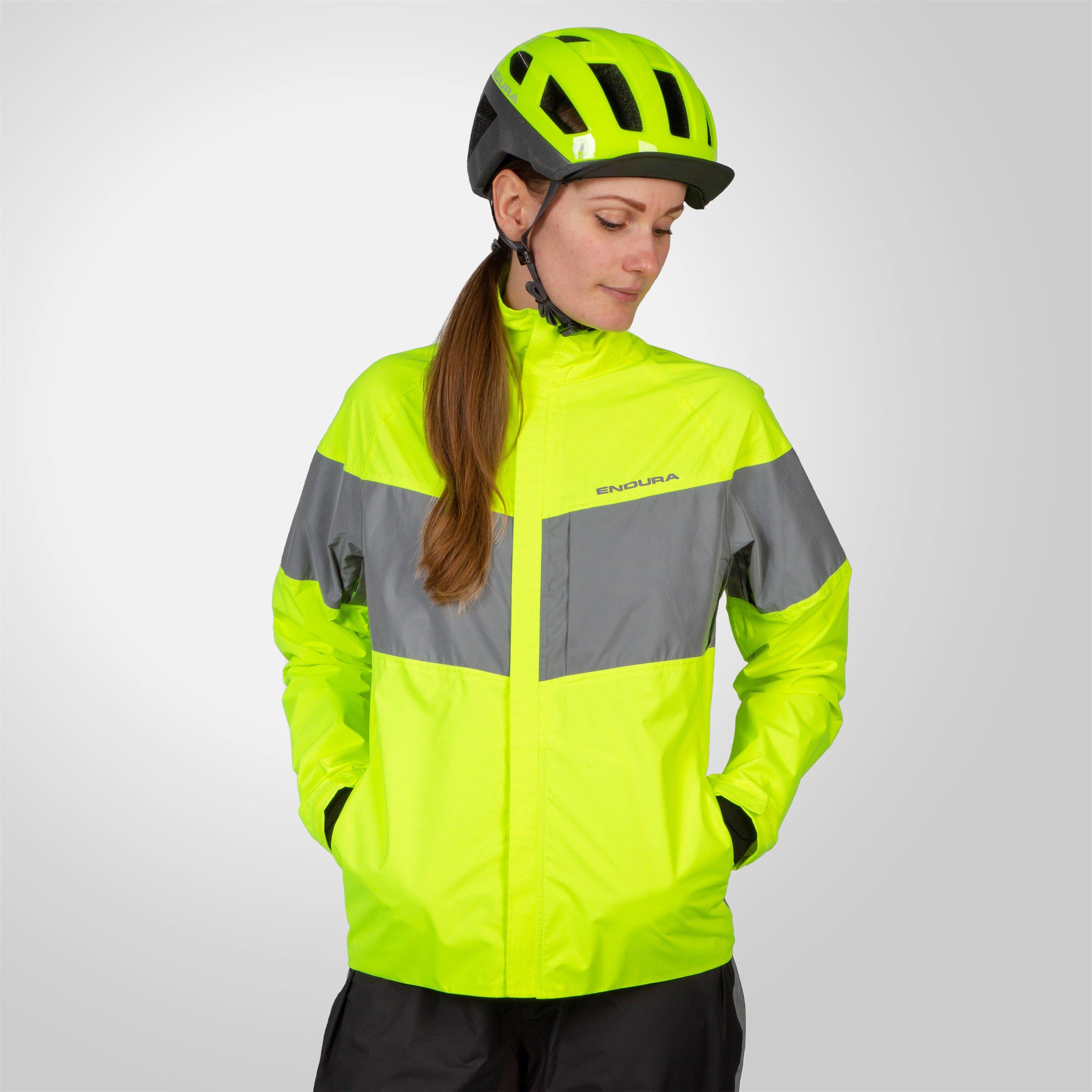 Bright Yellow - Endura - Urban Luminite Waterproof Jacket Ladies - 2