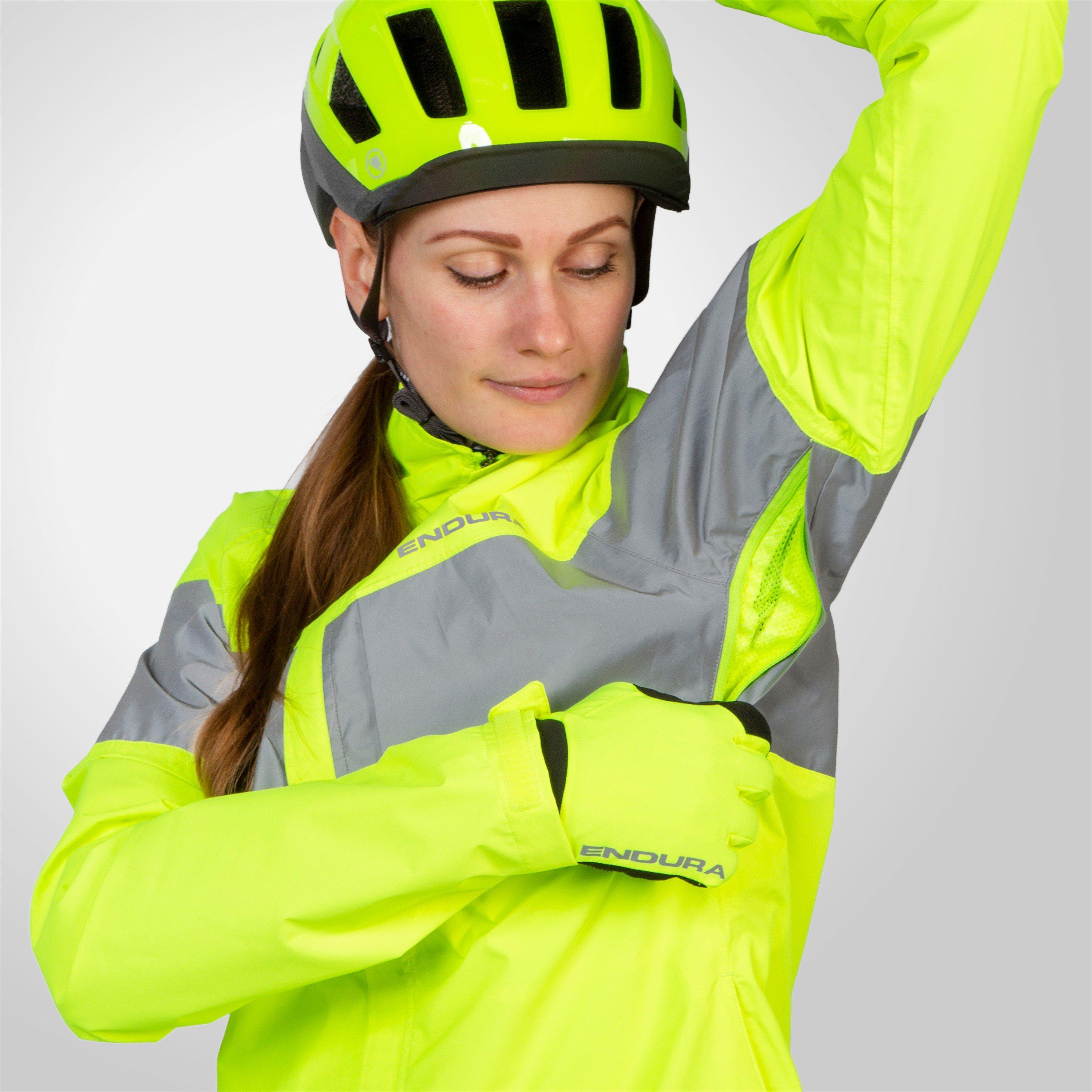 Bright Yellow - Endura - Urban Luminite Waterproof Jacket Ladies - 9