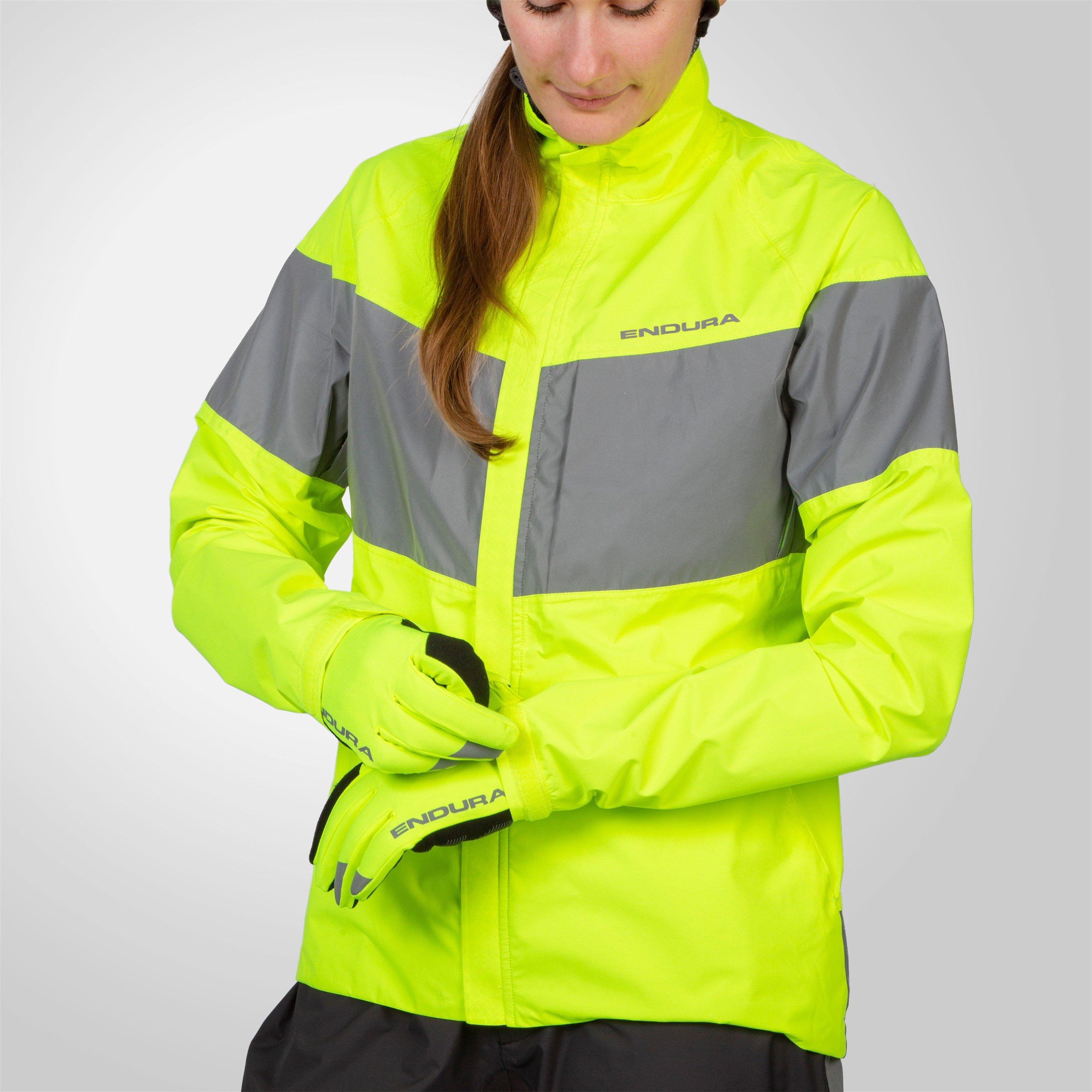 Bright Yellow - Endura - Urban Luminite Waterproof Jacket Ladies - 10