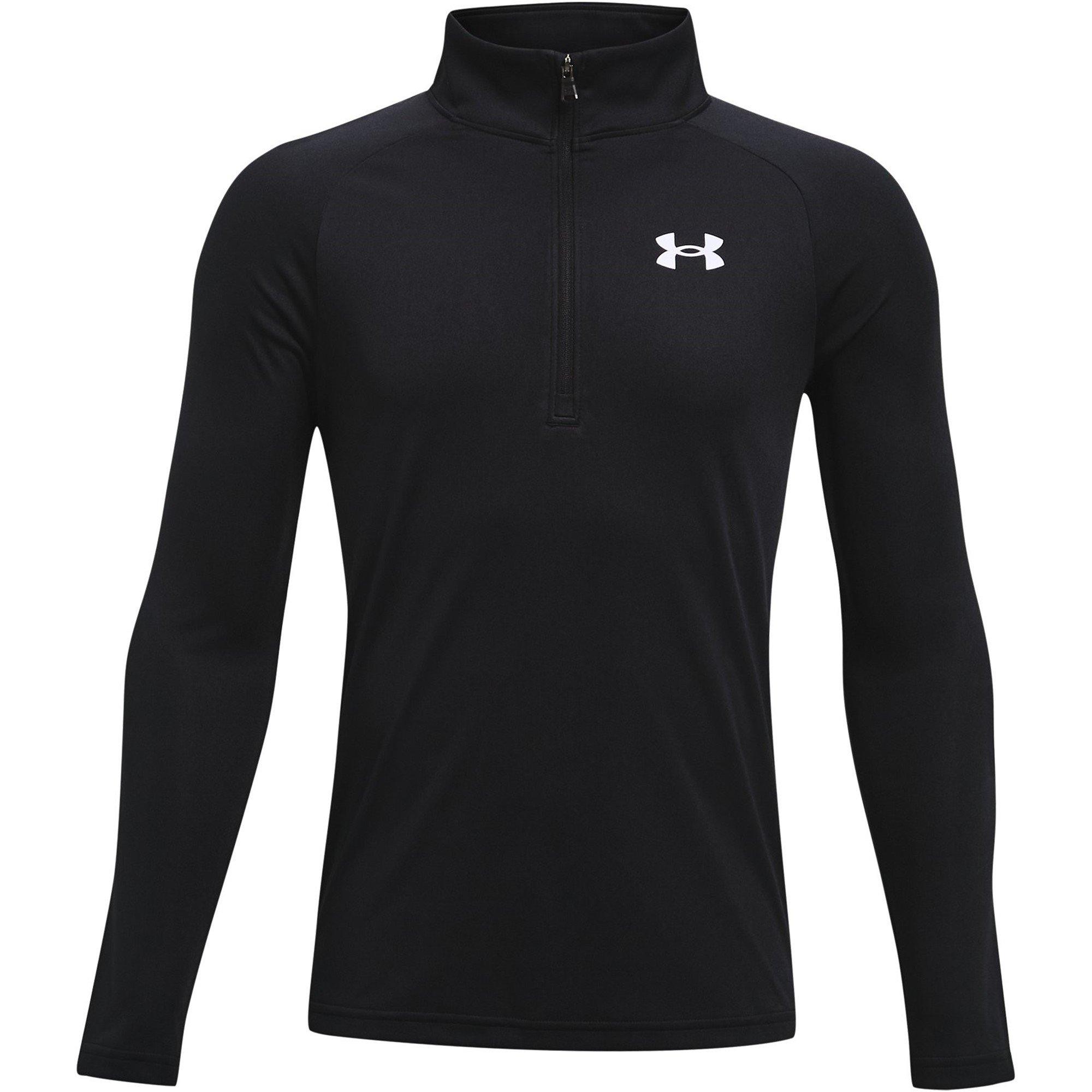 Under Armour Boys Tech™ 2.0 ½ Zip Juniors - Black/White - 5 - 6 Years (XS)