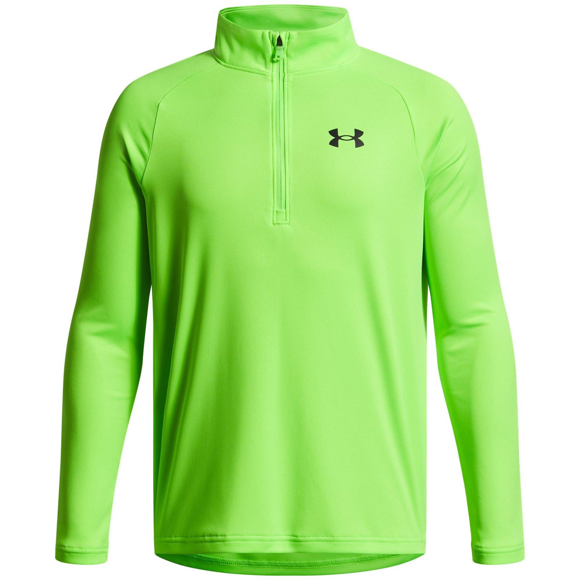 Under Armour Boys Tech™ 2.0 ½ Zip Juniors - Hyper Green - 13 Years (XL)