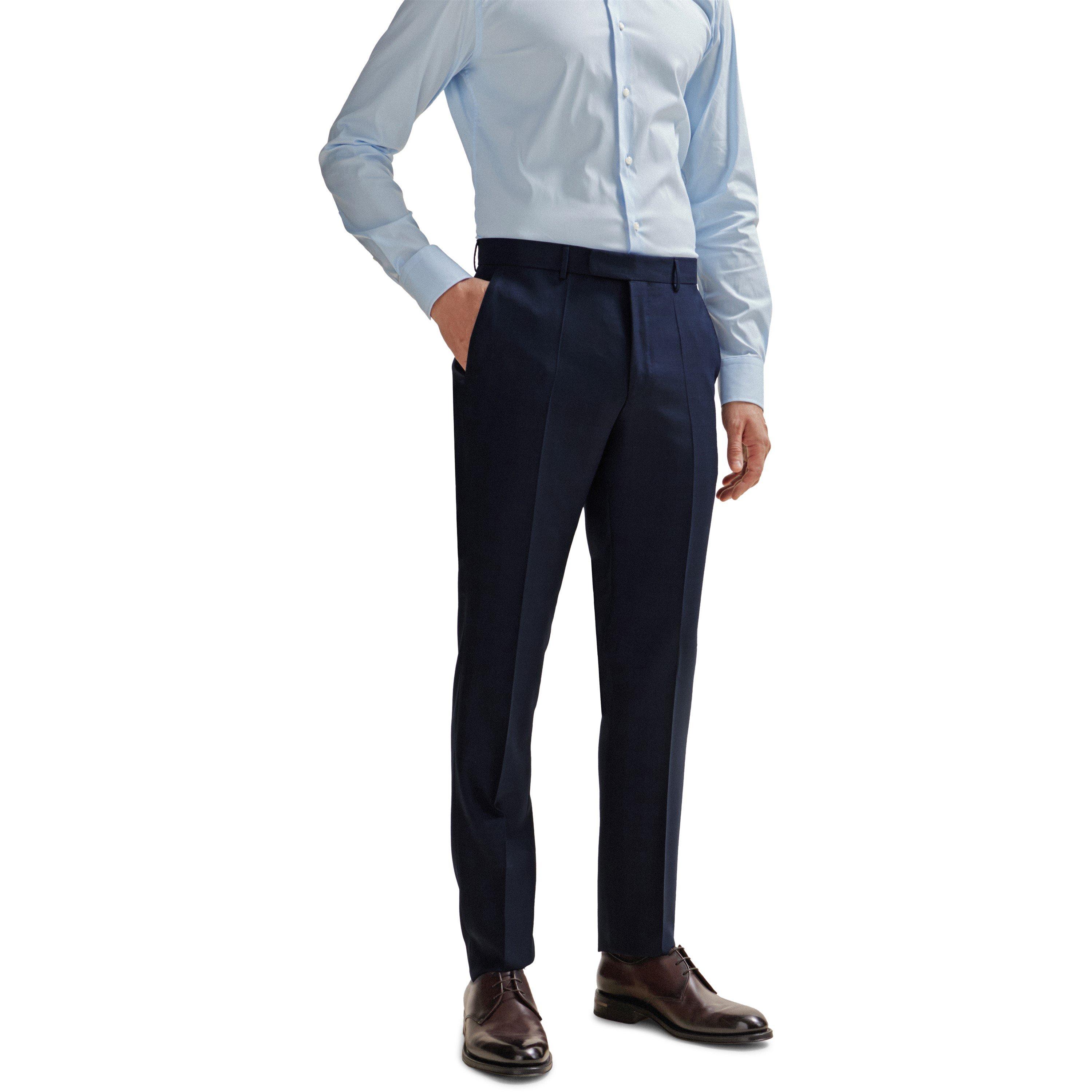 Dark Blue - Boss - L-Harvers 3-Piece Suit - 6