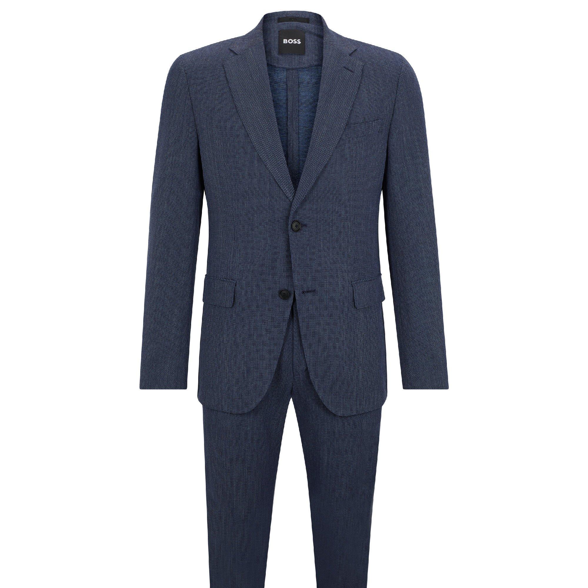 Dark Blue - Boss - P-Huge-2pcs-242 10248486 01 Suit Mens - 5