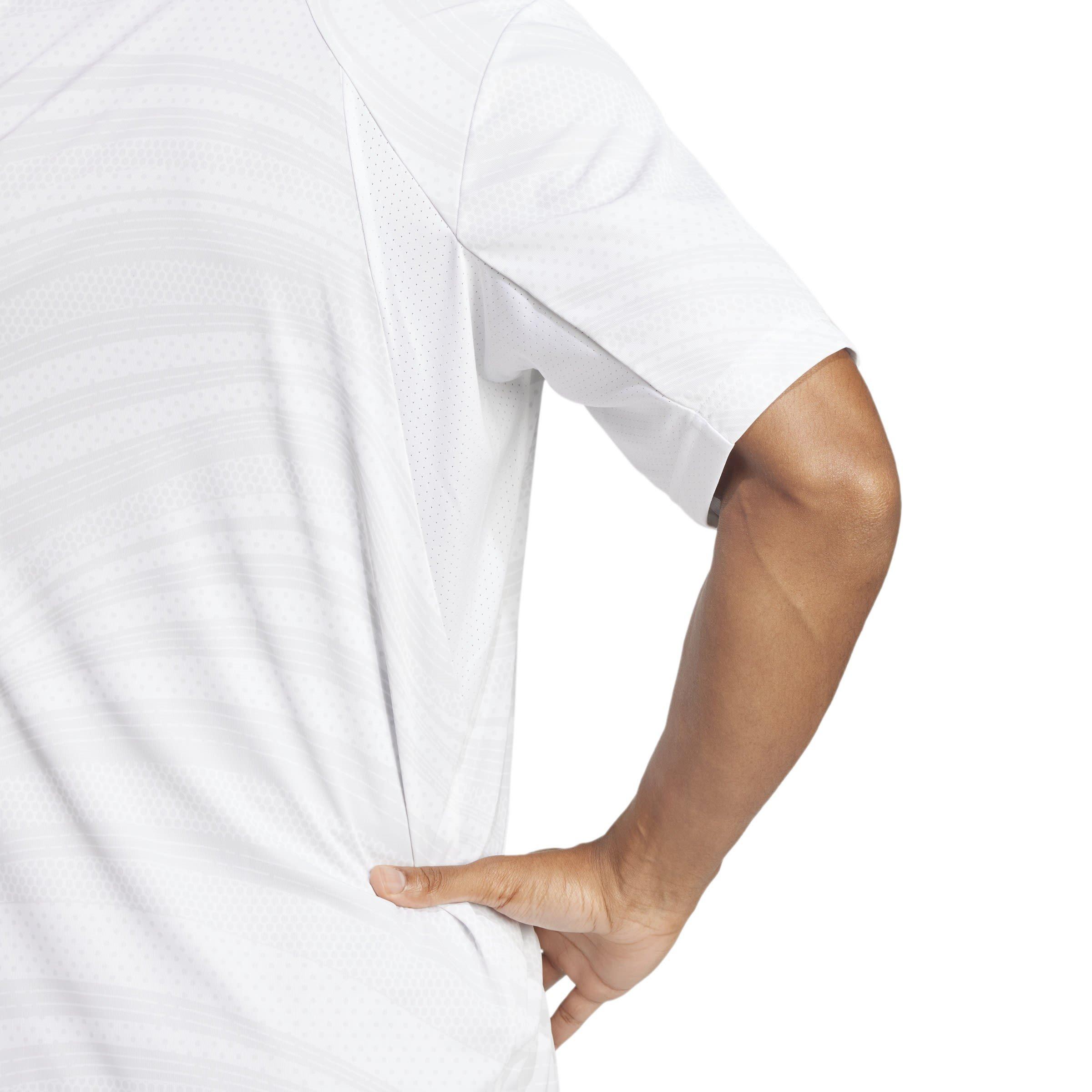 Dash Grey/White - adidas - Club Tennis Climacool Graphic Mens Performance Polo Shirt - 6