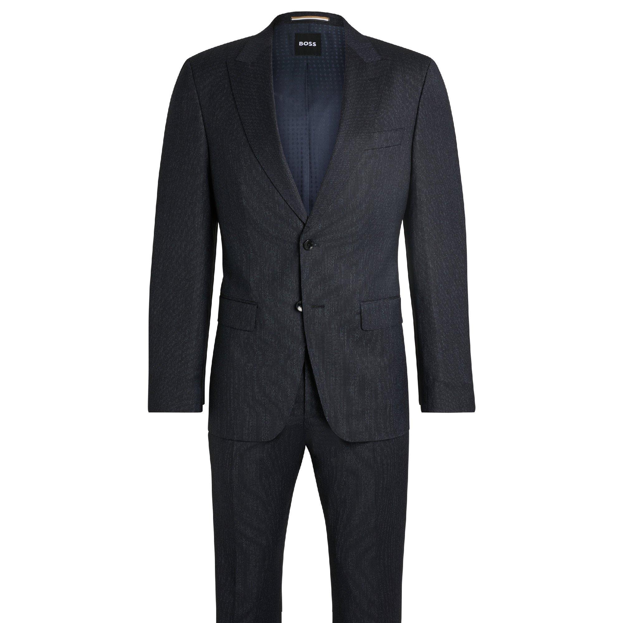 Boss Men's H Huge Peak Suit - Dark Blue - 36 (46)