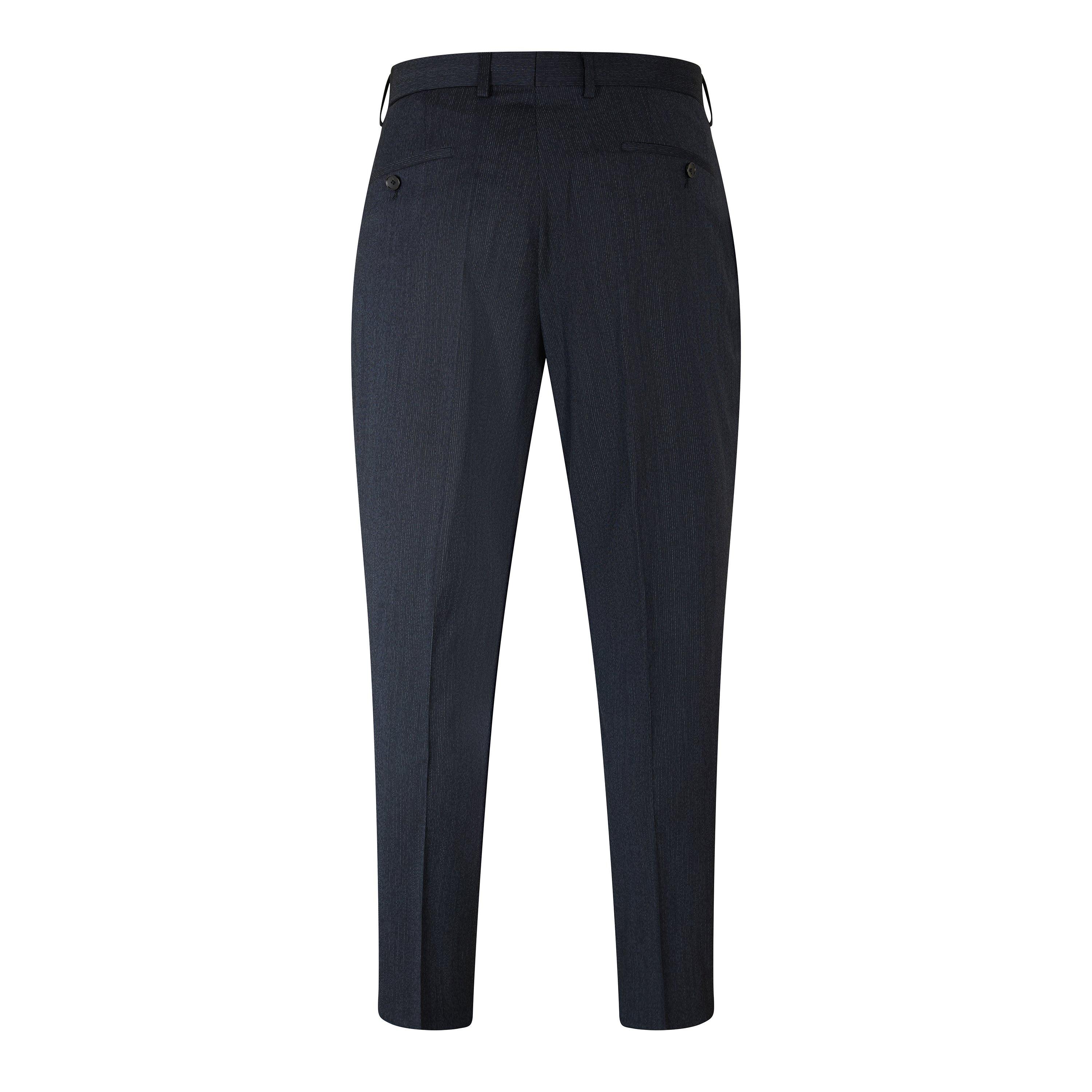 Dark Blue - Boss - Men's H Huge Peak Suit - 3