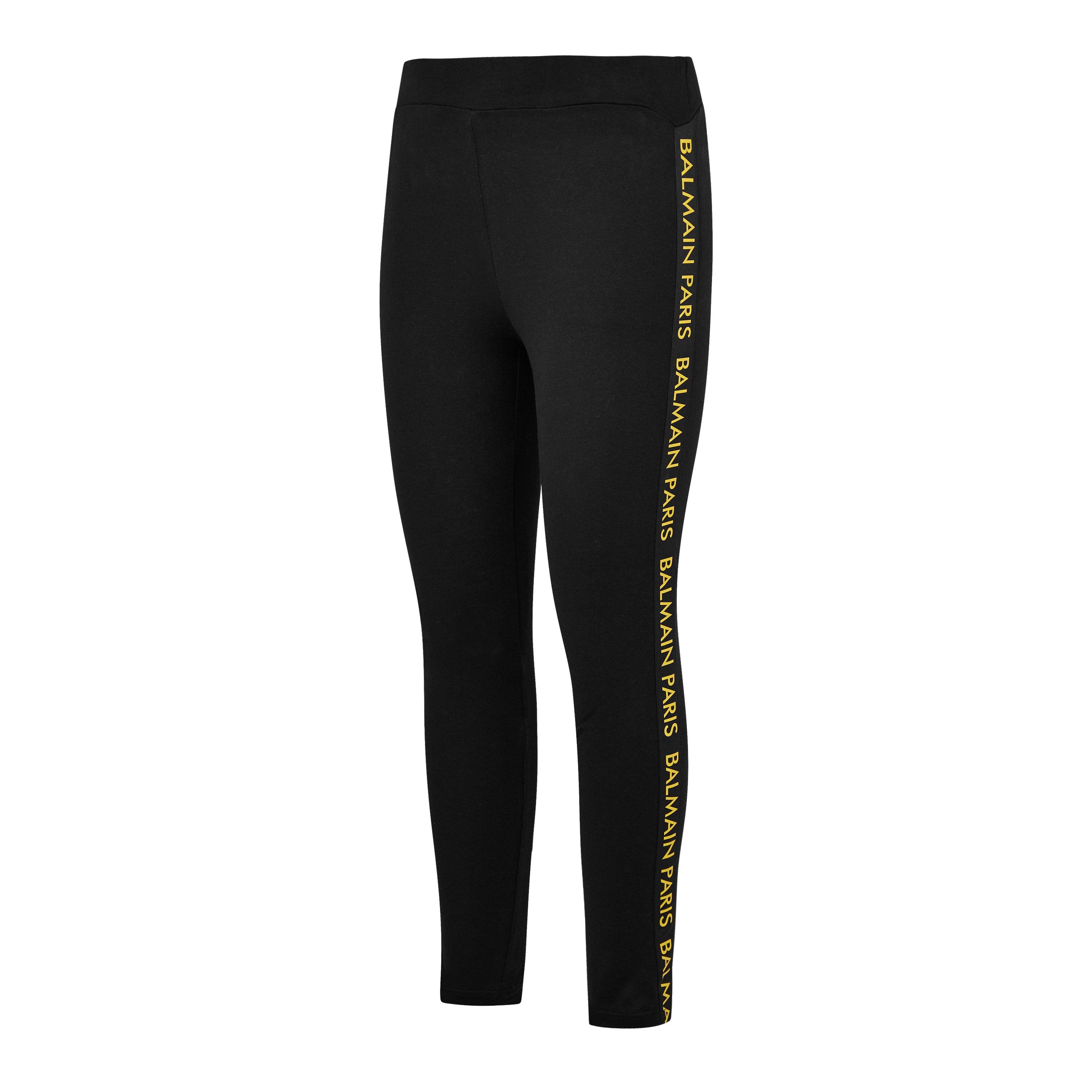 Black 930OR - Balmain - Paris Logo Leggings Juniors - 3